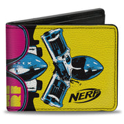 Bi-Fold Wallet - NERF Vortex and Blaster Sunglasses Collage Yellow/Pink/Blue Bi-Fold Wallets Nerf