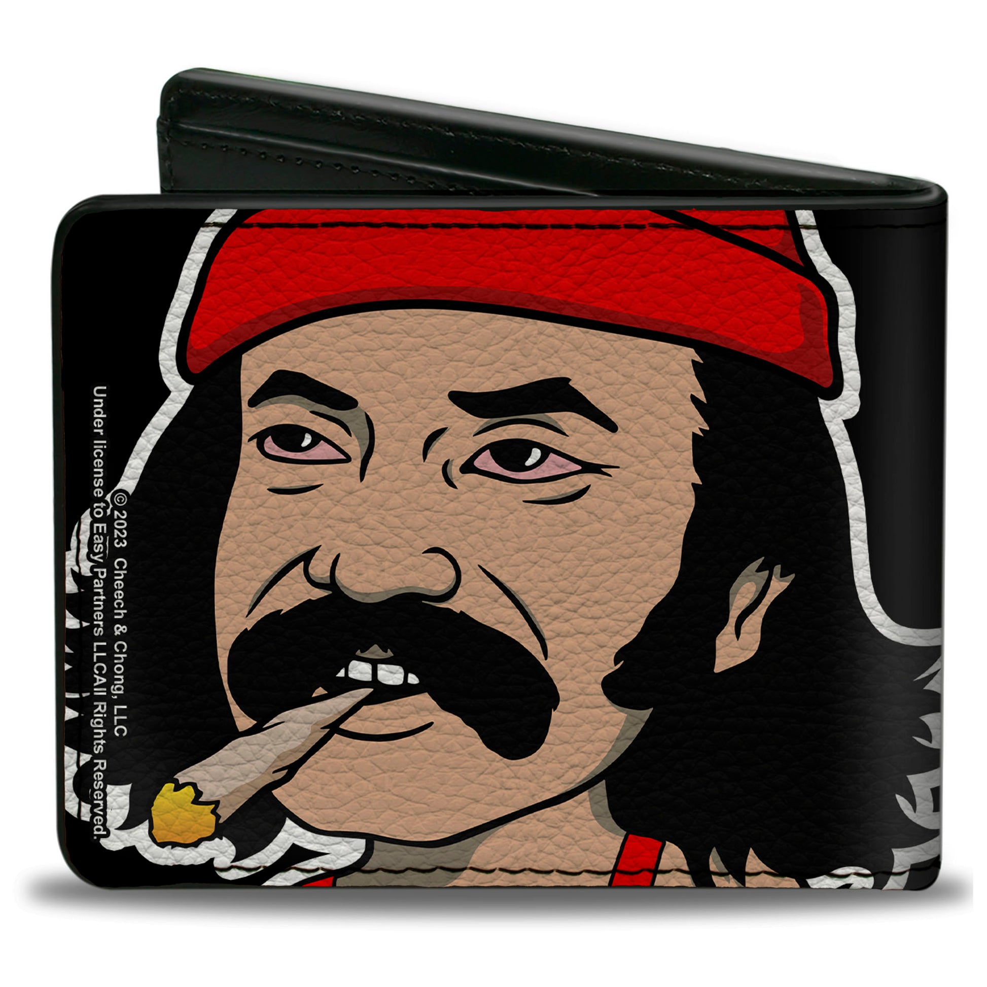 Bi-Fold Wallet - Homies in Dreamland Cheech and Chong Smoking Pose Black Bi-Fold Wallets Homies in Dreamland by Cheech & Chong