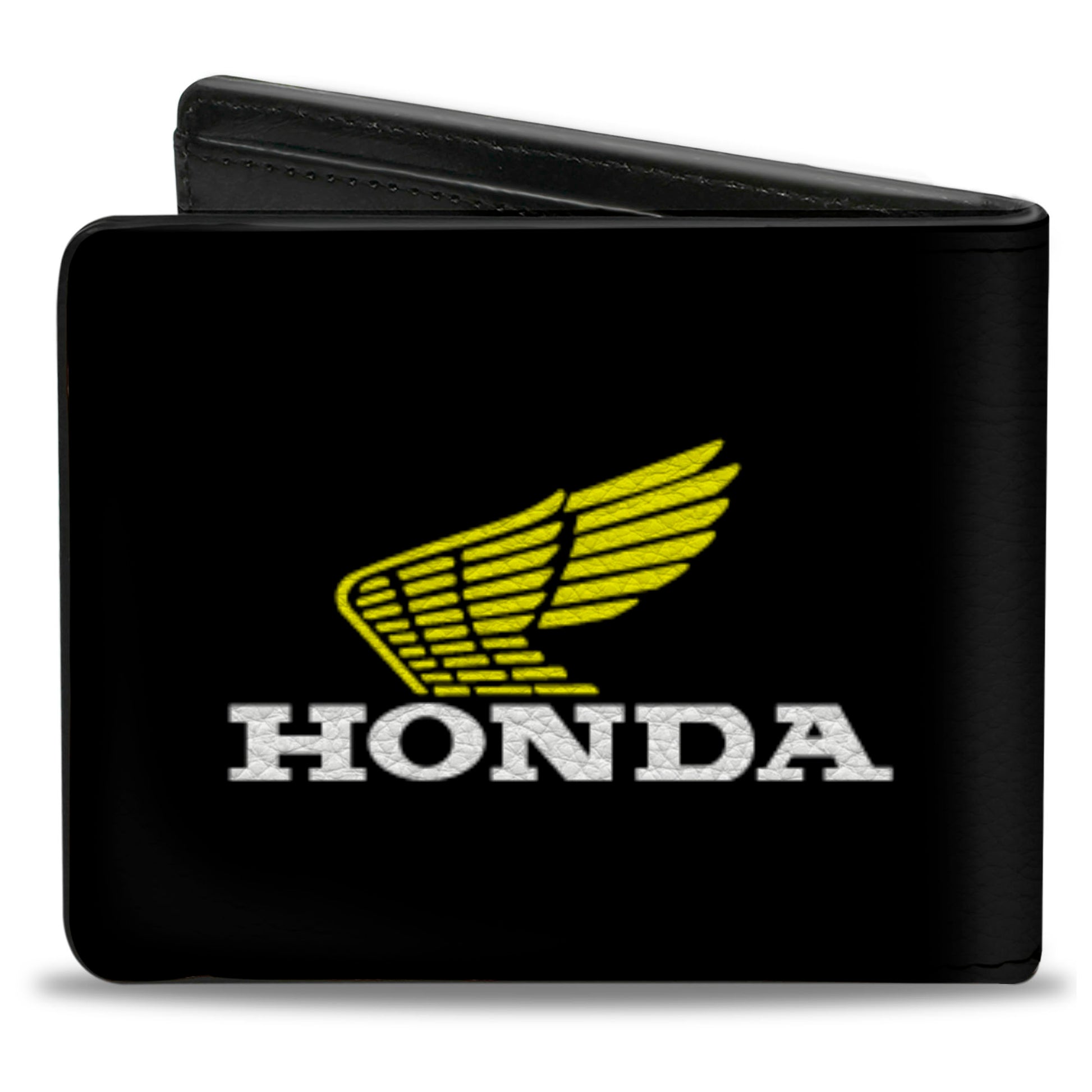 Bi-Fold Wallet - HONDA Motorcycle Black Yellow White Bi-Fold Wallets Honda Motorsports