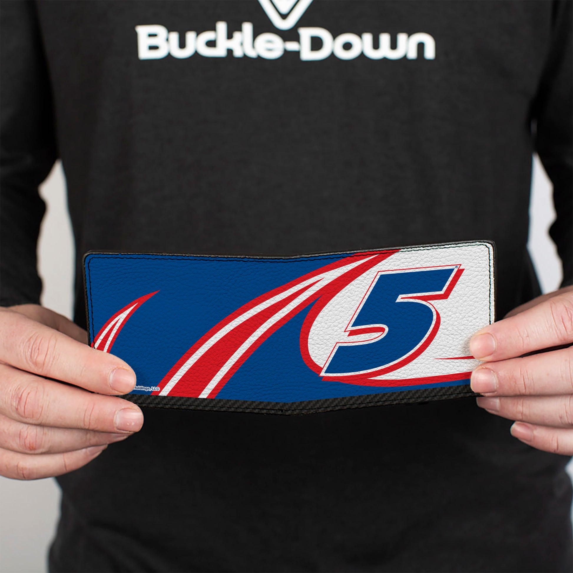 Bi-Fold Wallet - Kyle Larson #5 Racing Logo White/Blue/Red Bi-Fold Wallets Hendrick Motorsports