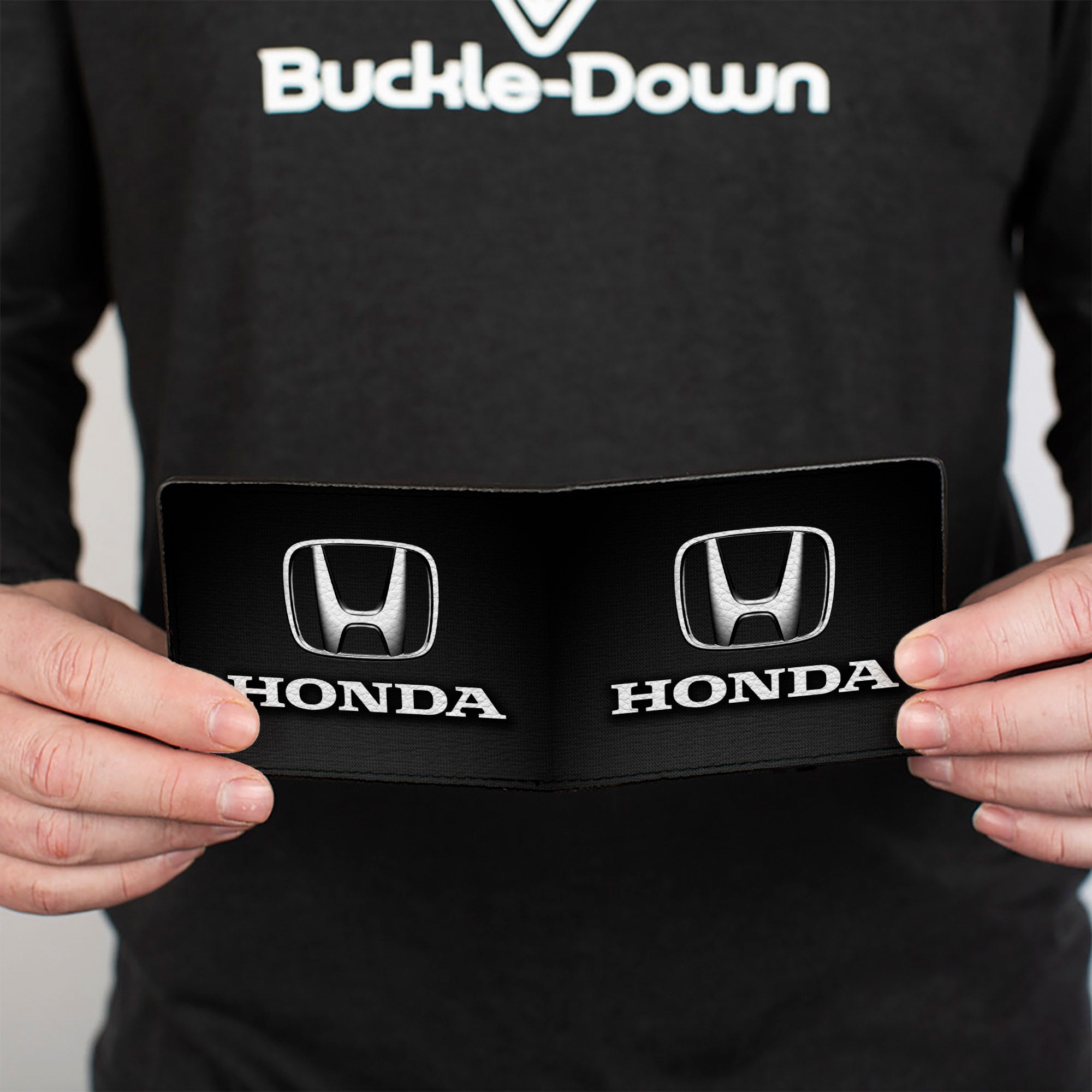 Bi-Fold Wallet - Honda Logo Black Silver White Bi-Fold Wallets Honda