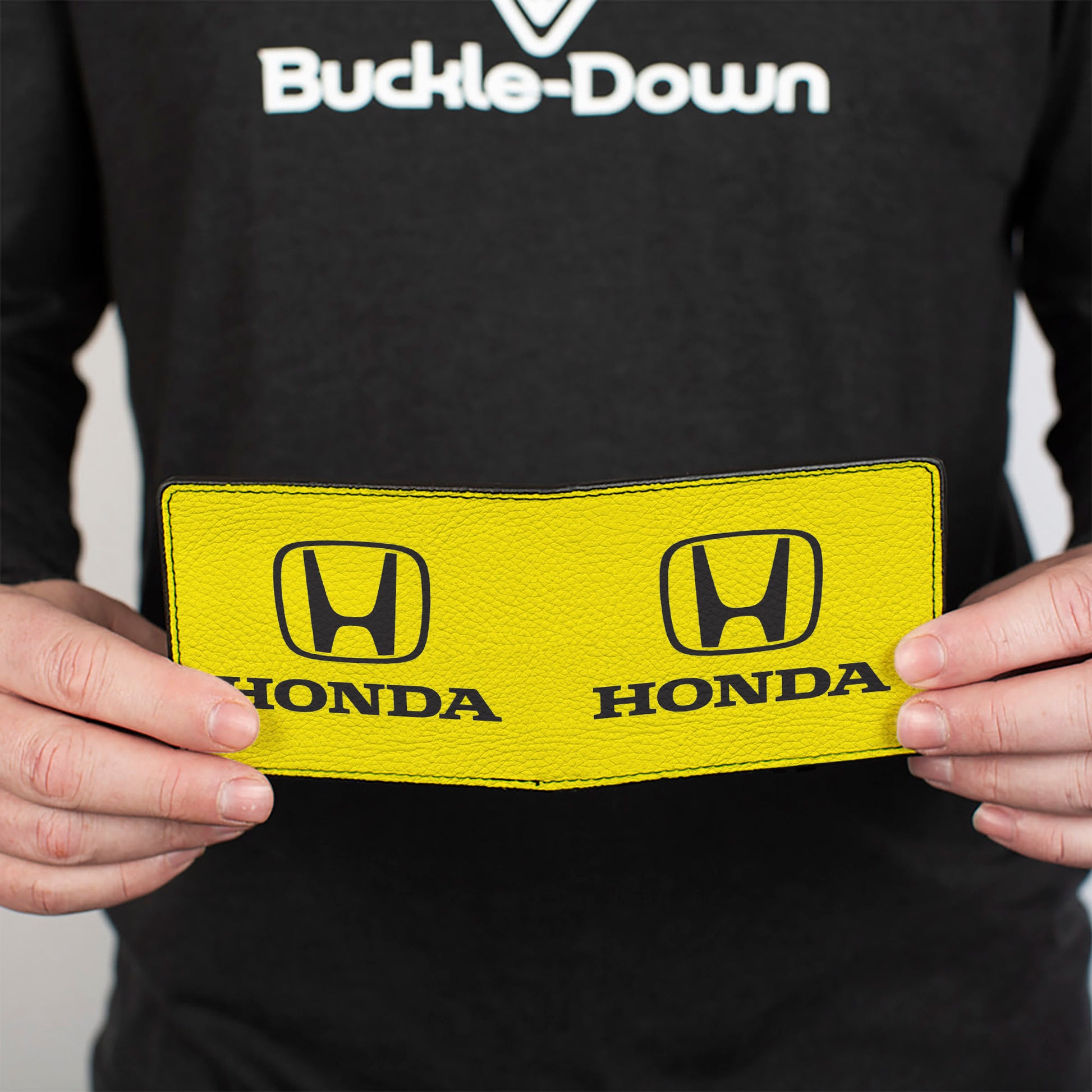 Bi-Fold Wallet - Honda Logo Yellow Black Bi-Fold Wallets Honda