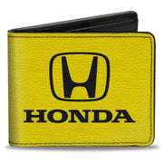 Bi-Fold Wallet - Honda Logo Yellow Black Bi-Fold Wallets Honda