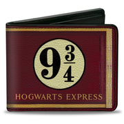 Bi-Fold Wallet - HOGWARTS EXPRESS 9 Burgundy Gold Bi-Fold Wallets Harry Potter
