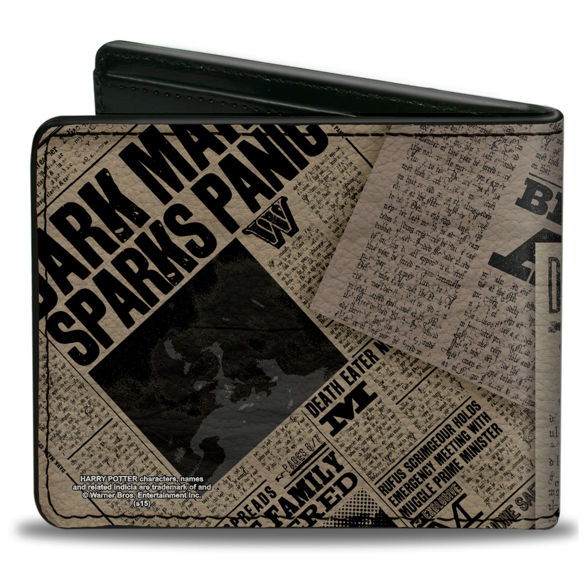 Bi-Fold Wallet - Harry Potter Headlines UNDESIRABLE NO 1 White Black Bi-Fold Wallets Harry Potter