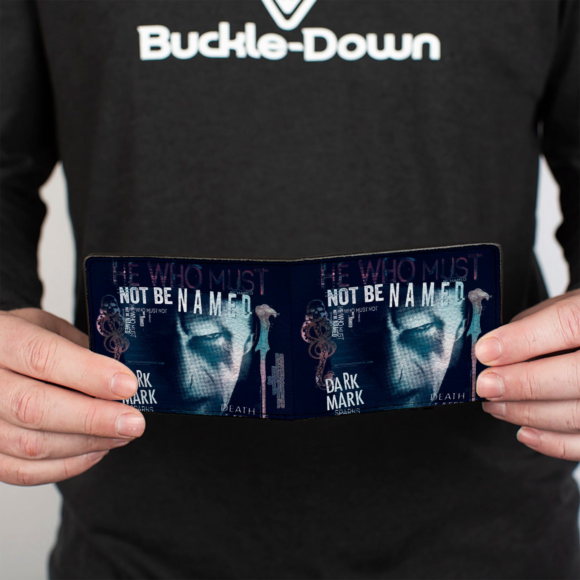 Bi-Fold Wallet - Harry Potter Lord Voldemort Face HE WHO MUST NOT BE NAMED Collage Bi-Fold Wallets Harry Potter