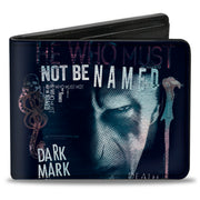 Bi-Fold Wallet - Harry Potter Lord Voldemort Face HE WHO MUST NOT BE NAMED Collage Bi-Fold Wallets Harry Potter