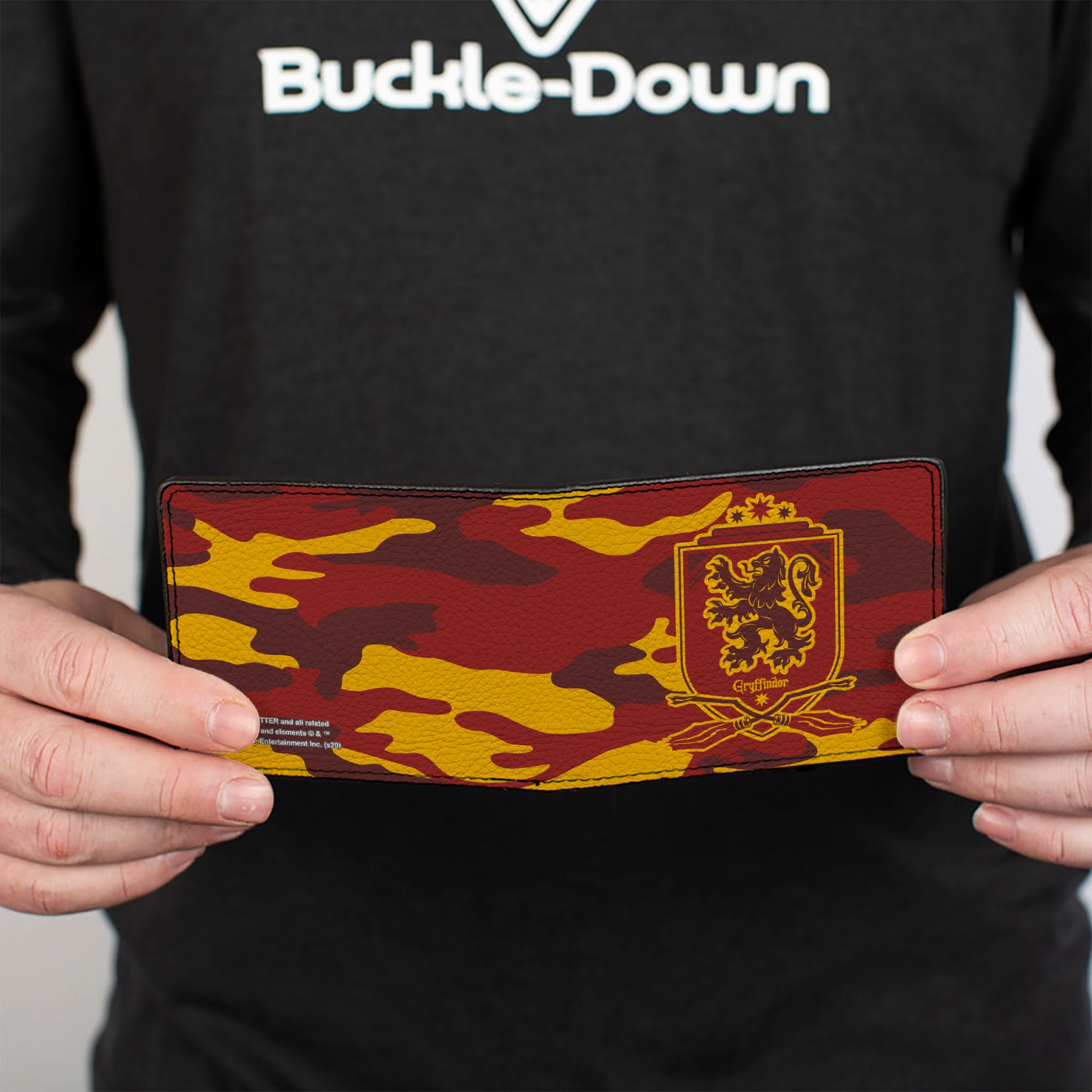 Bi-Fold Wallet - Harry Potter Gryffindor Crest Camo Gold Reds Bi-Fold Wallets Harry Potter