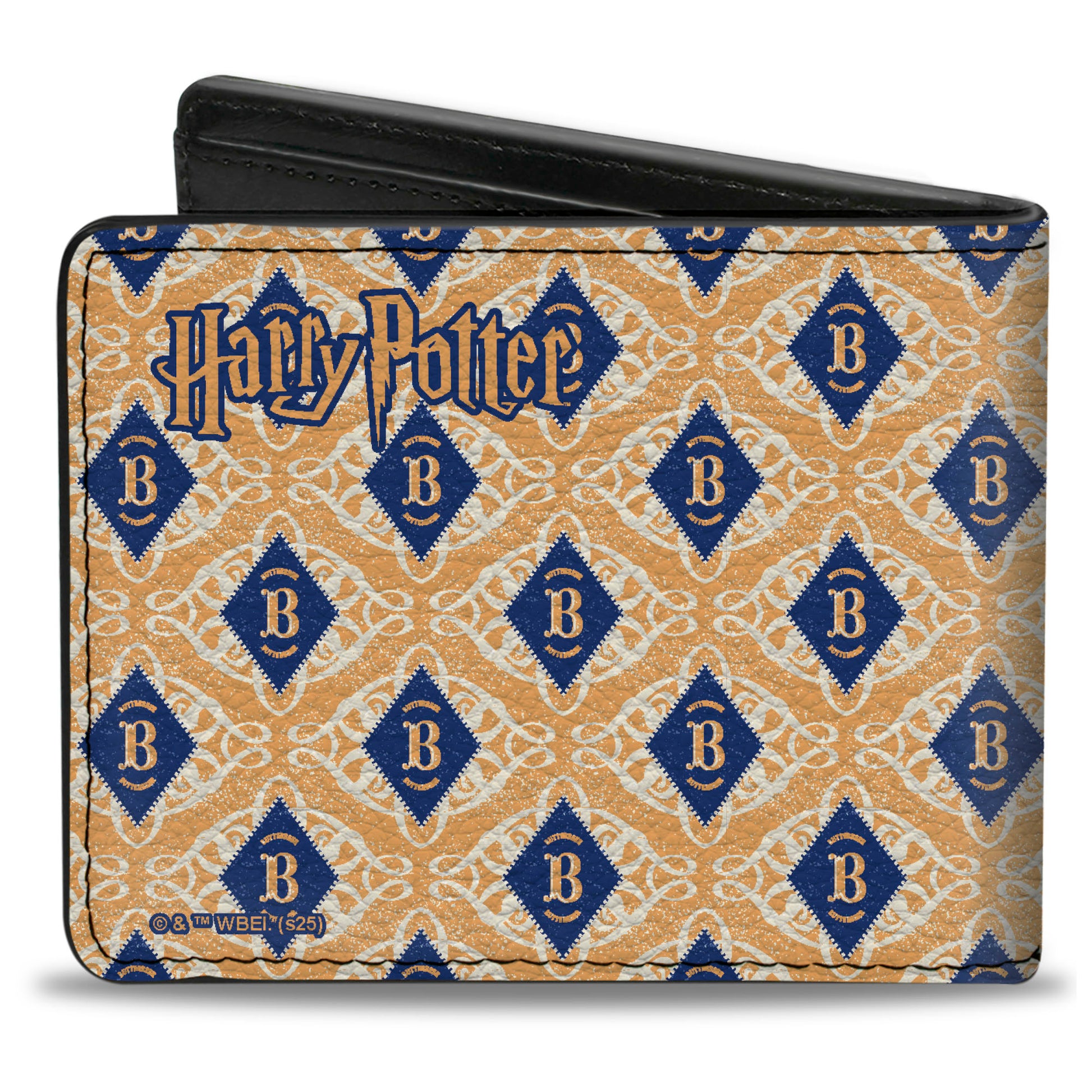 Bi-Fold Wallet - Harry Potter BUTTERBEER Diamonds Logo White/Yellow/Blue Bi-Fold Wallets Harry Potter