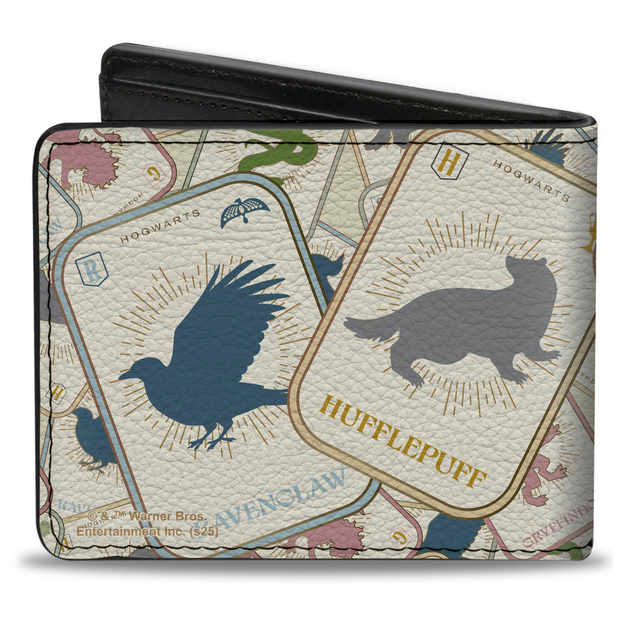 Bi-Fold Wallet - Harry Potter School Tarot Cards Stacked Beige/Multi Color Bi-Fold Wallets Harry Potter