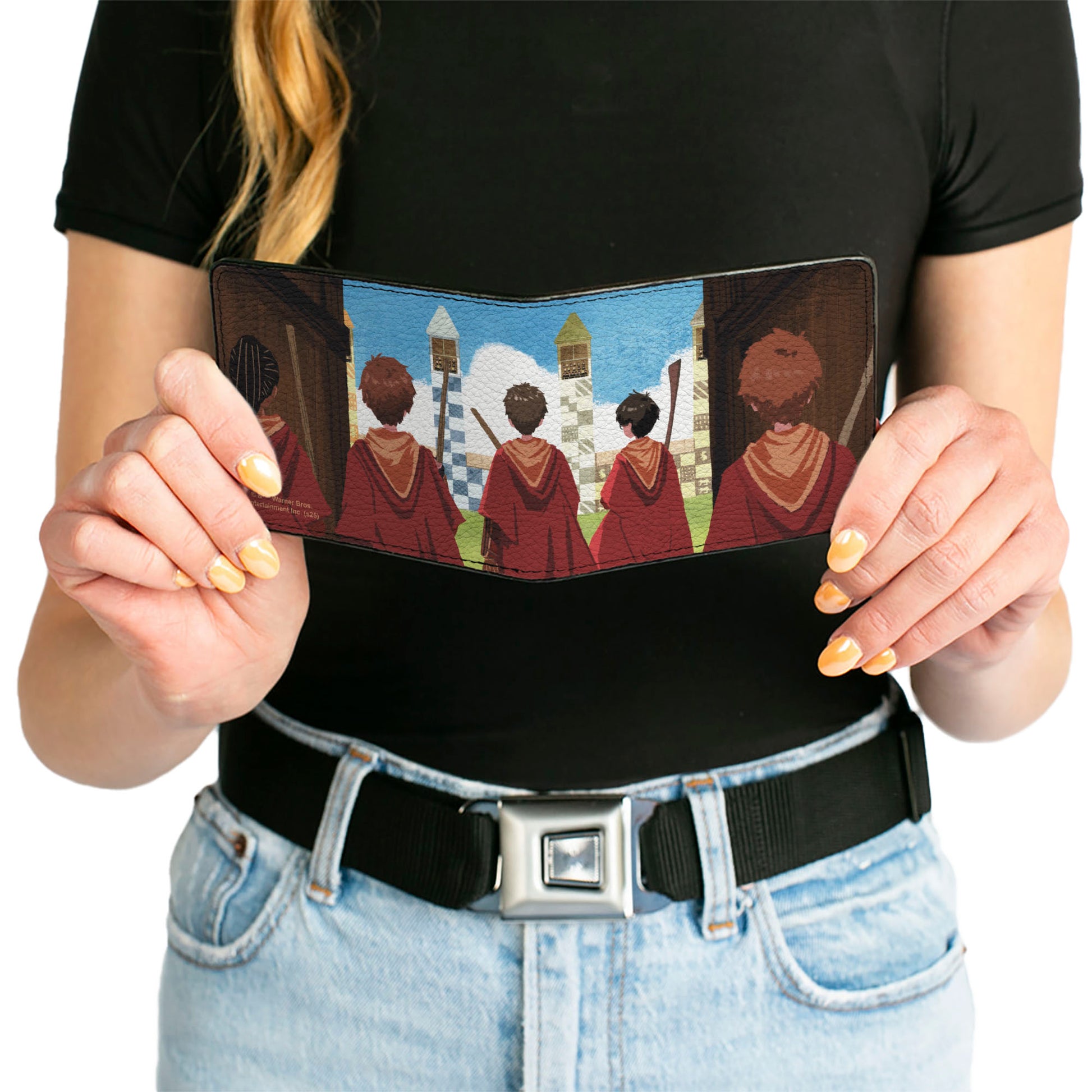Bi-Fold Wallet - Harry Potter Quidditch Tunnel Scene Cartoon Bi-Fold Wallets Harry Potter