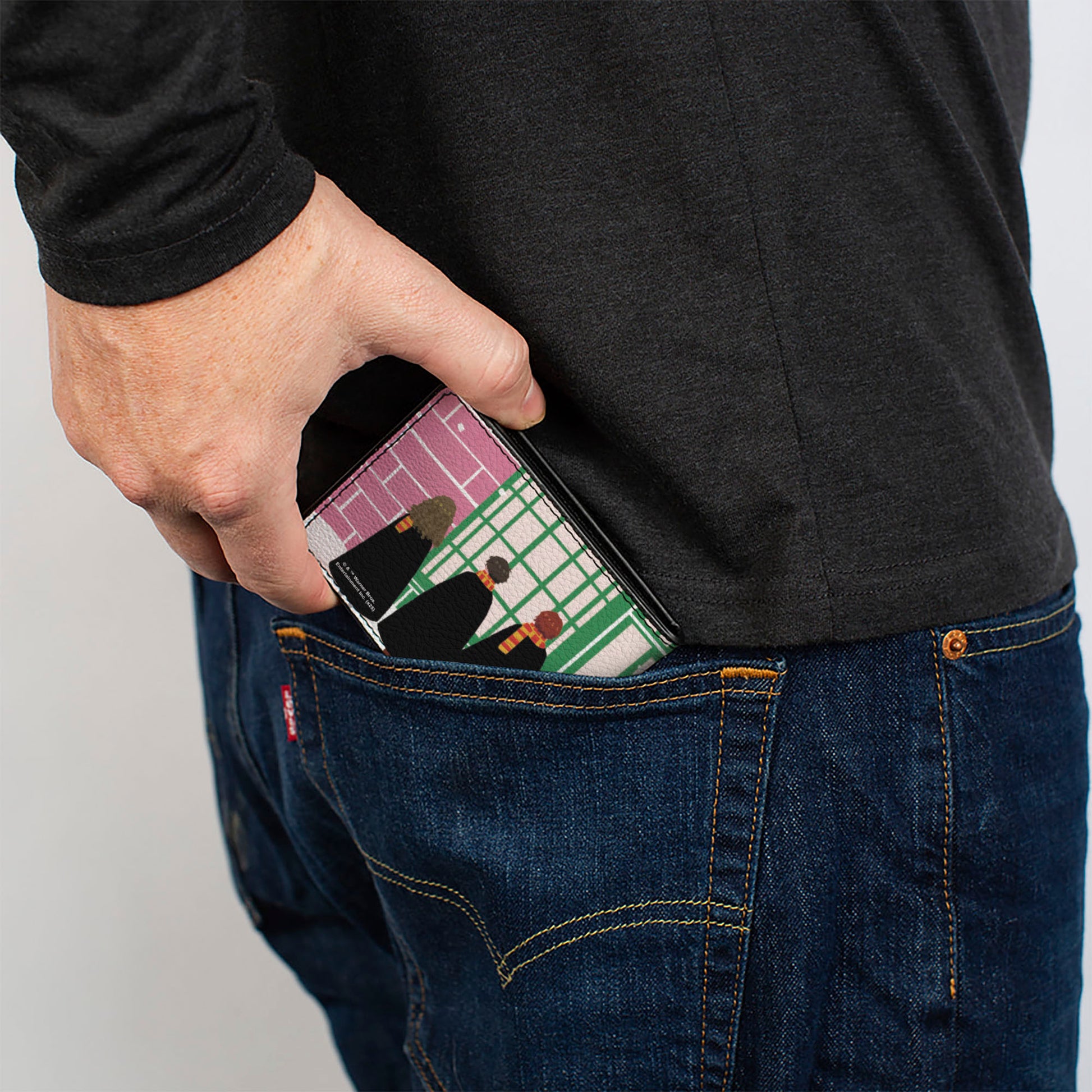 Bi-Fold Wallet - Harry Potter The Golden Trio HONEYDUKES Cartoon Scene Bi-Fold Wallets Harry Potter