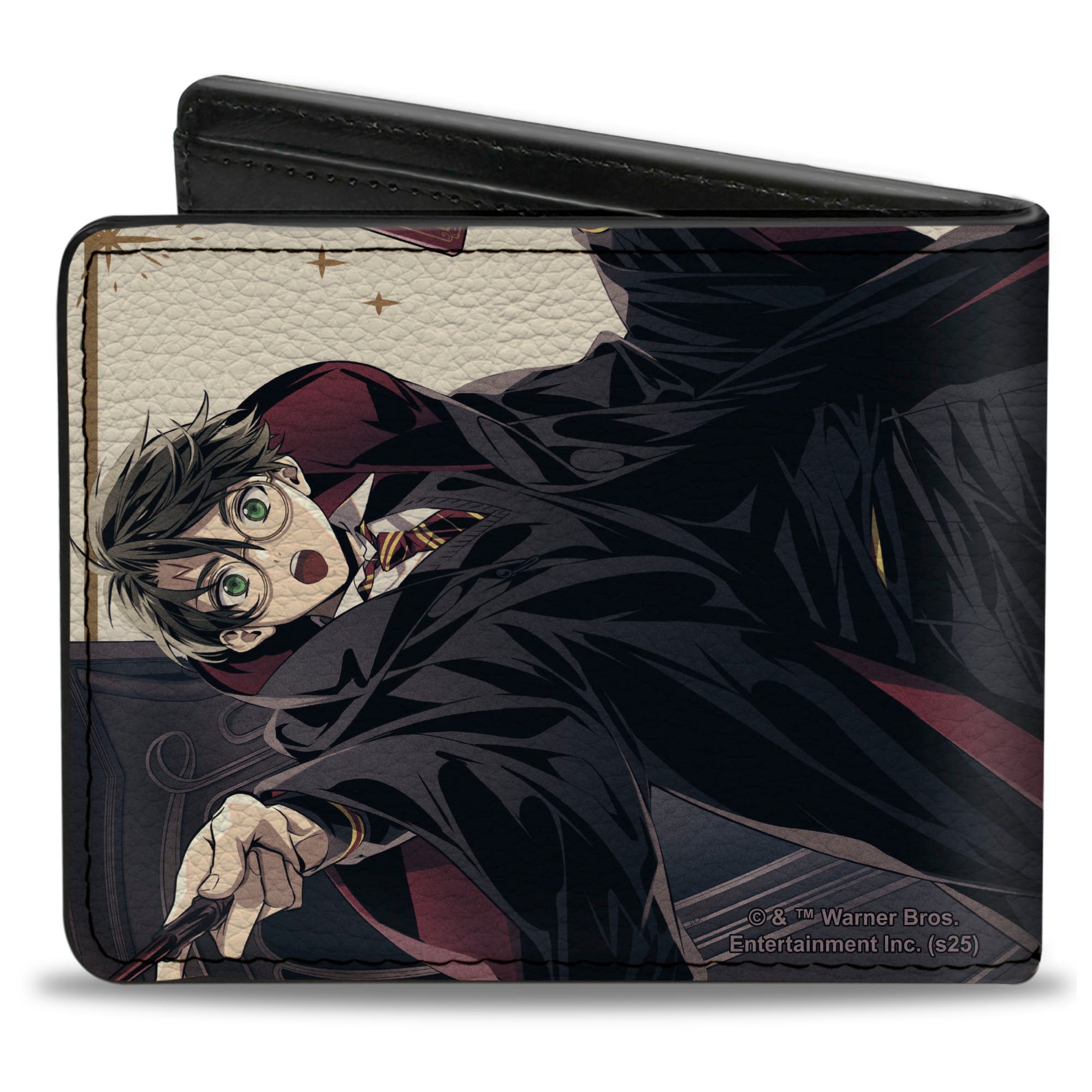 Bi-Fold Wallet - Harry Potter Spell Stylized Anime Cast Pose Bi-Fold Wallets Harry Potter