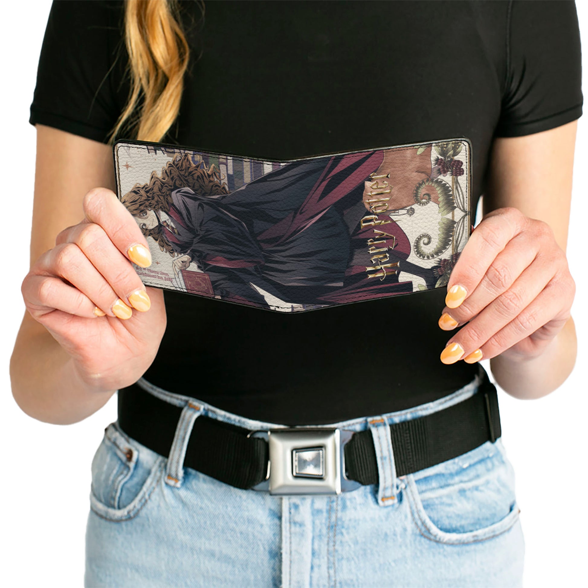 Bi-Fold Wallet - Hemione Granger Spell Book Stylized Anime Cast Pose Bi-Fold Wallets Harry Potter