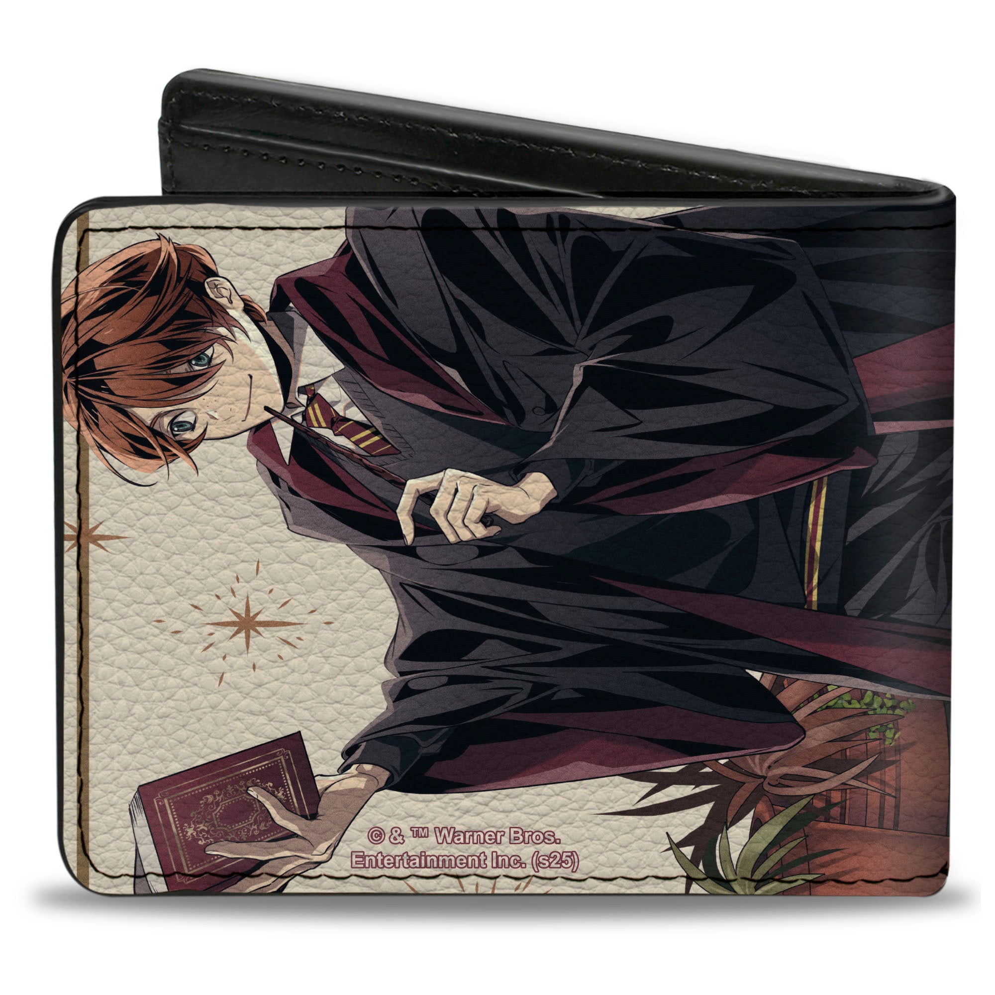 Bi-Fold Wallet - Ron Weasley Spell Book Stylized Anime Cast Pose Bi-Fold Wallets Harry Potter