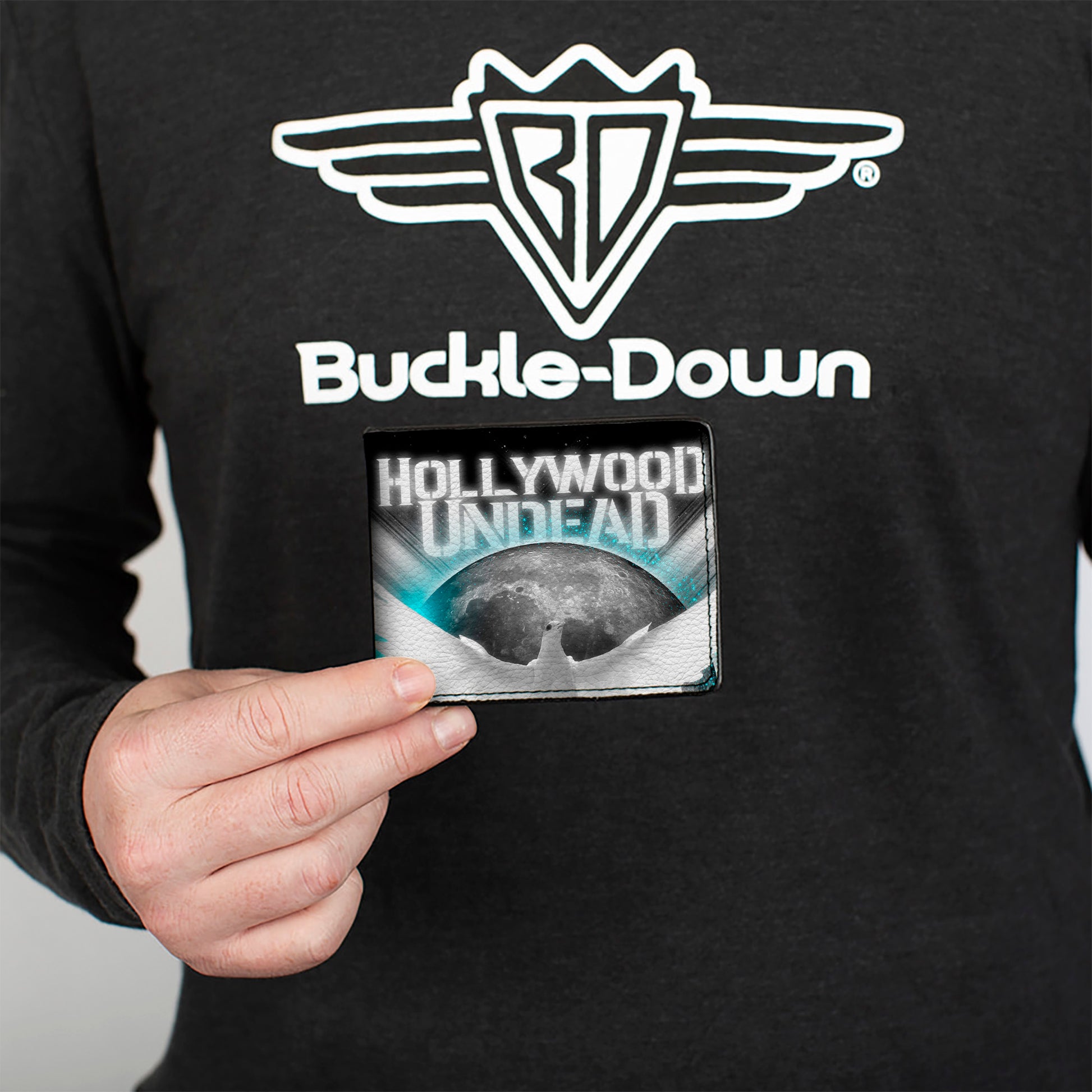 Bi-Fold Wallet - HOLLYWOOD UNDEAD New Empire Vol 1 Dove Black White Grays Teal Bi-Fold Wallets Hollywood Undead