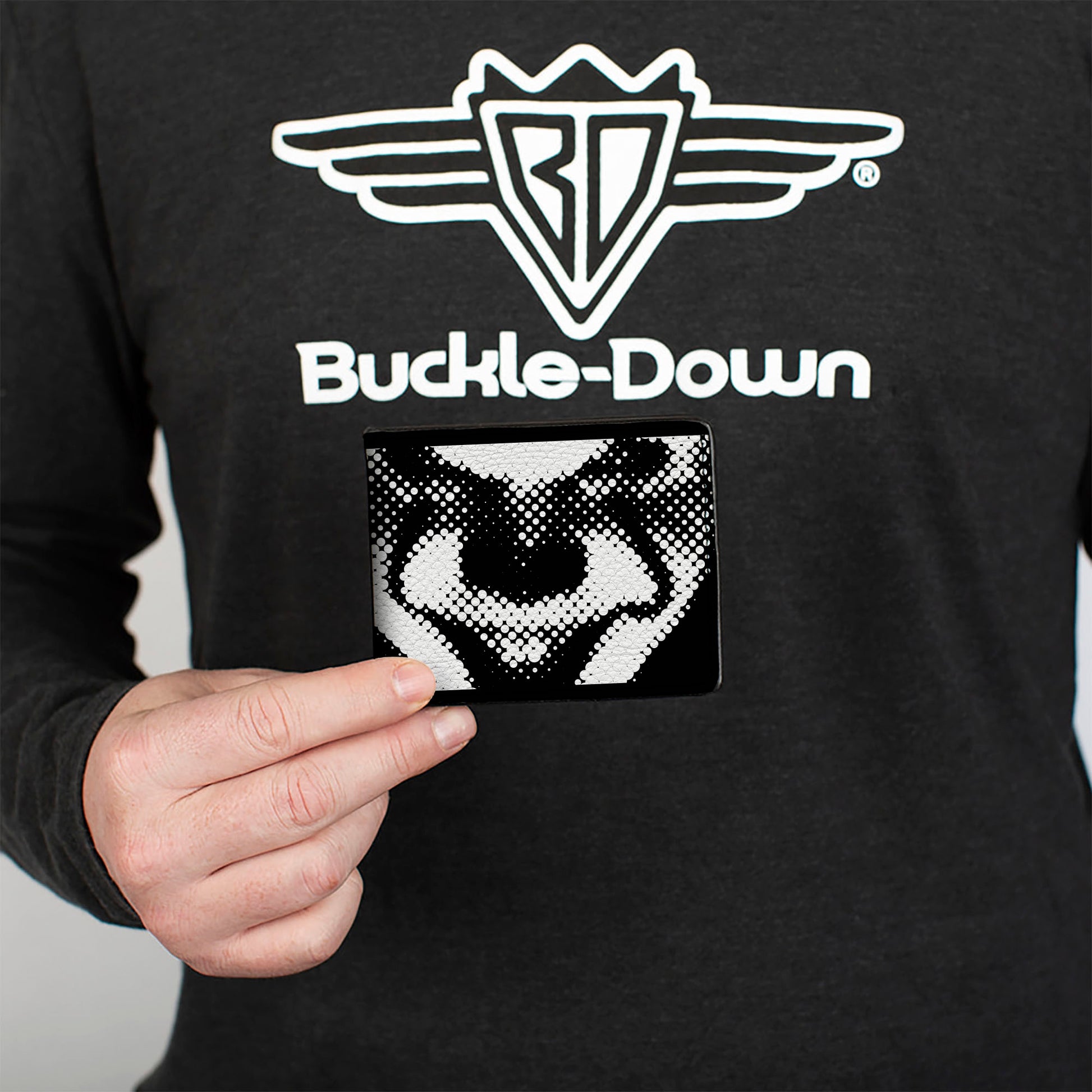 Bi-Fold Wallet - IT Pennywise Face Close-Up COME HOME Black/White Bi-Fold Wallets IT