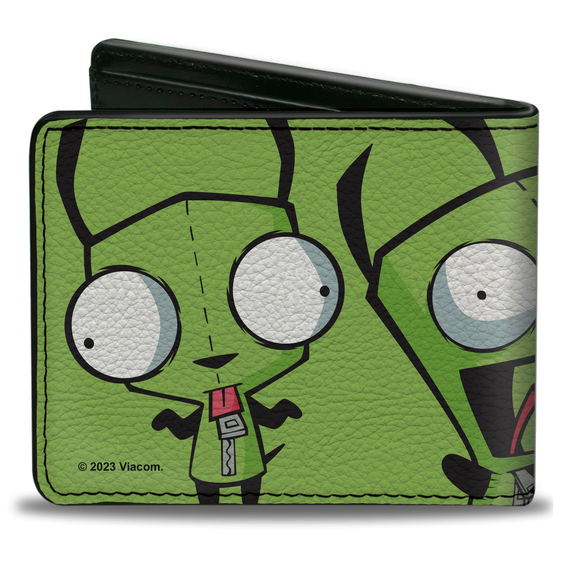 Bi-Fold Wallet - Invader Zim GIR Poses Green Bi-Fold Wallets Invader Zim