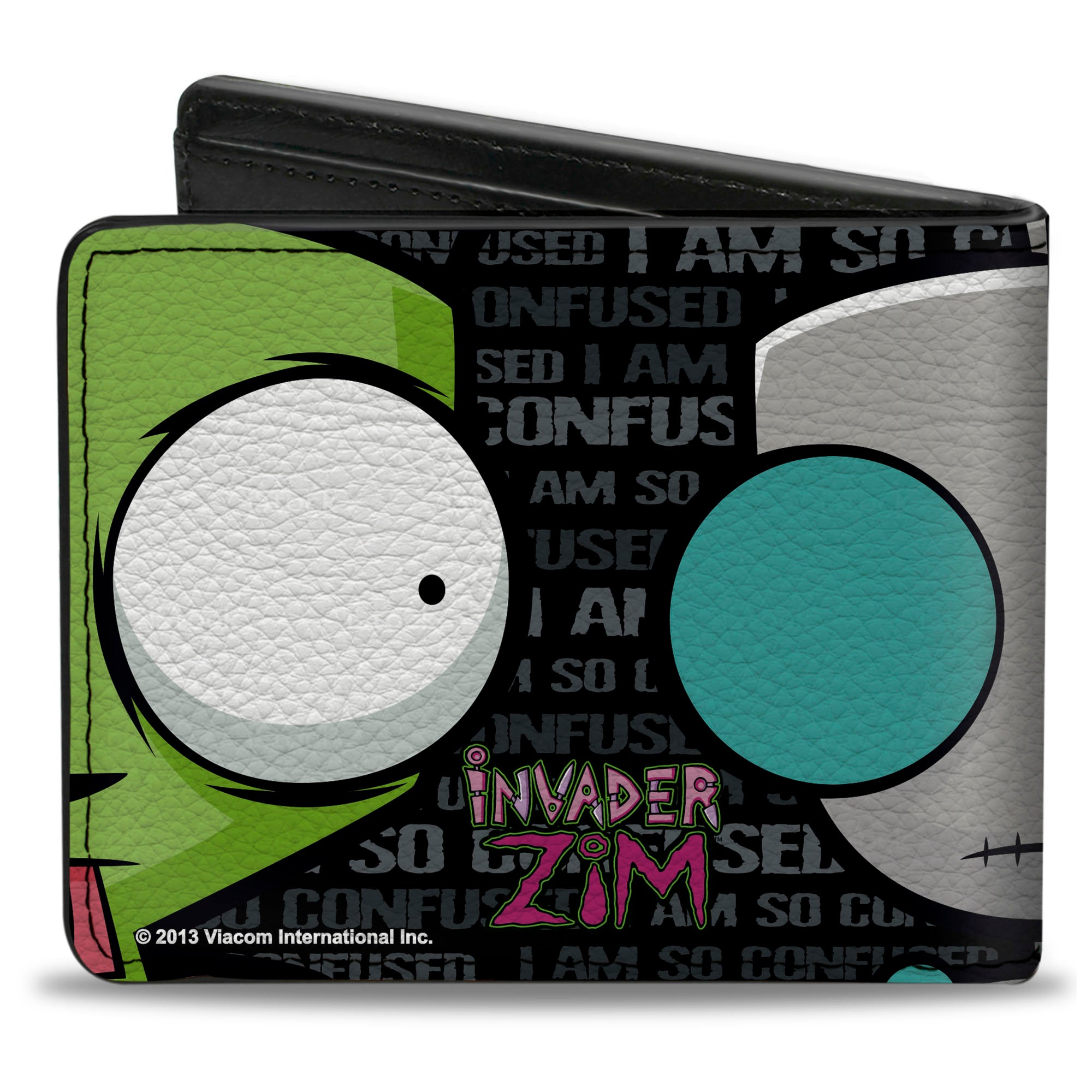 Bi-Fold Wallet - Invader Zim/Robot CLOSE-UP I AM SO CONFUSED Bi-Fold Wallets Invader Zim