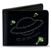 Bi-Fold Wallet - Invader Zim GIR OUT OF THIS WORLD Star Spaceship Poses Black/White Bi-Fold Wallets Invader Zim