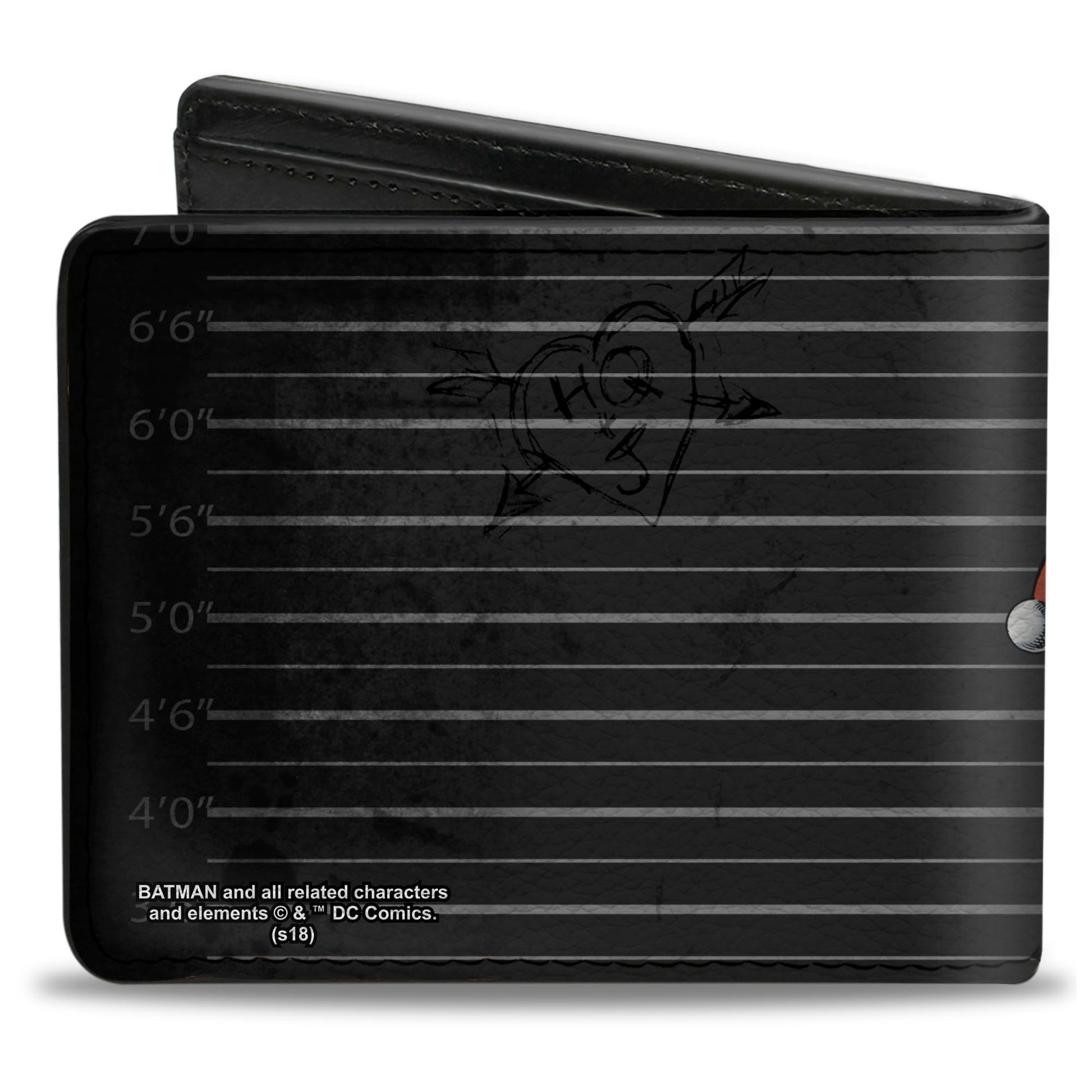 Bi-Fold Wallet - Harley Quinn Hugging Joker Pose Lineup Grays Bi-Fold Wallets DC Comics
