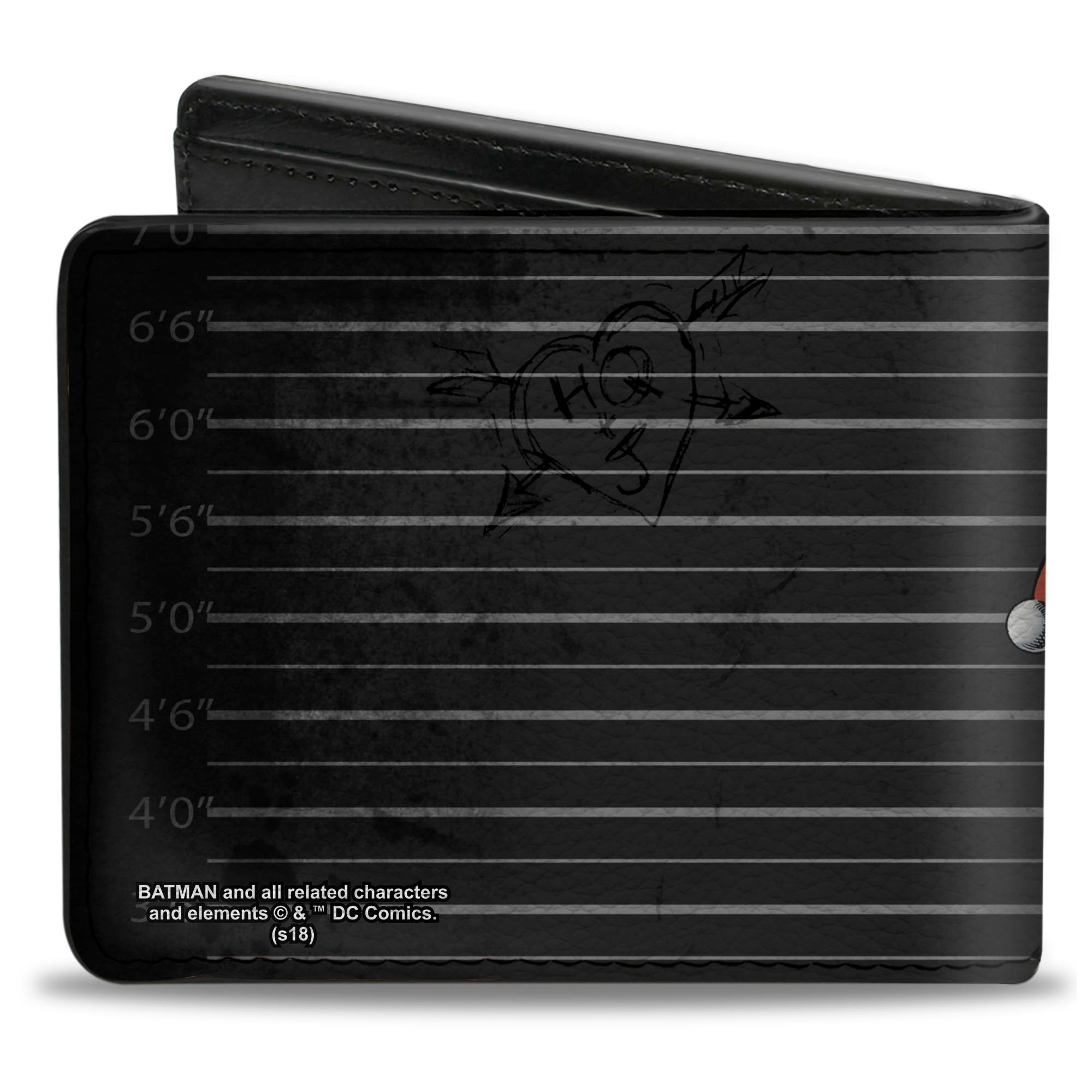 Bi-Fold Wallet - Harley Quinn Hugging Joker Pose Lineup Grays Bi-Fold Wallets DC Comics