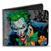 Bi-Fold Wallet - Joker Smiling Gun BANG Alley Pose CLOSE-UP Bi-Fold Wallets DC Comics