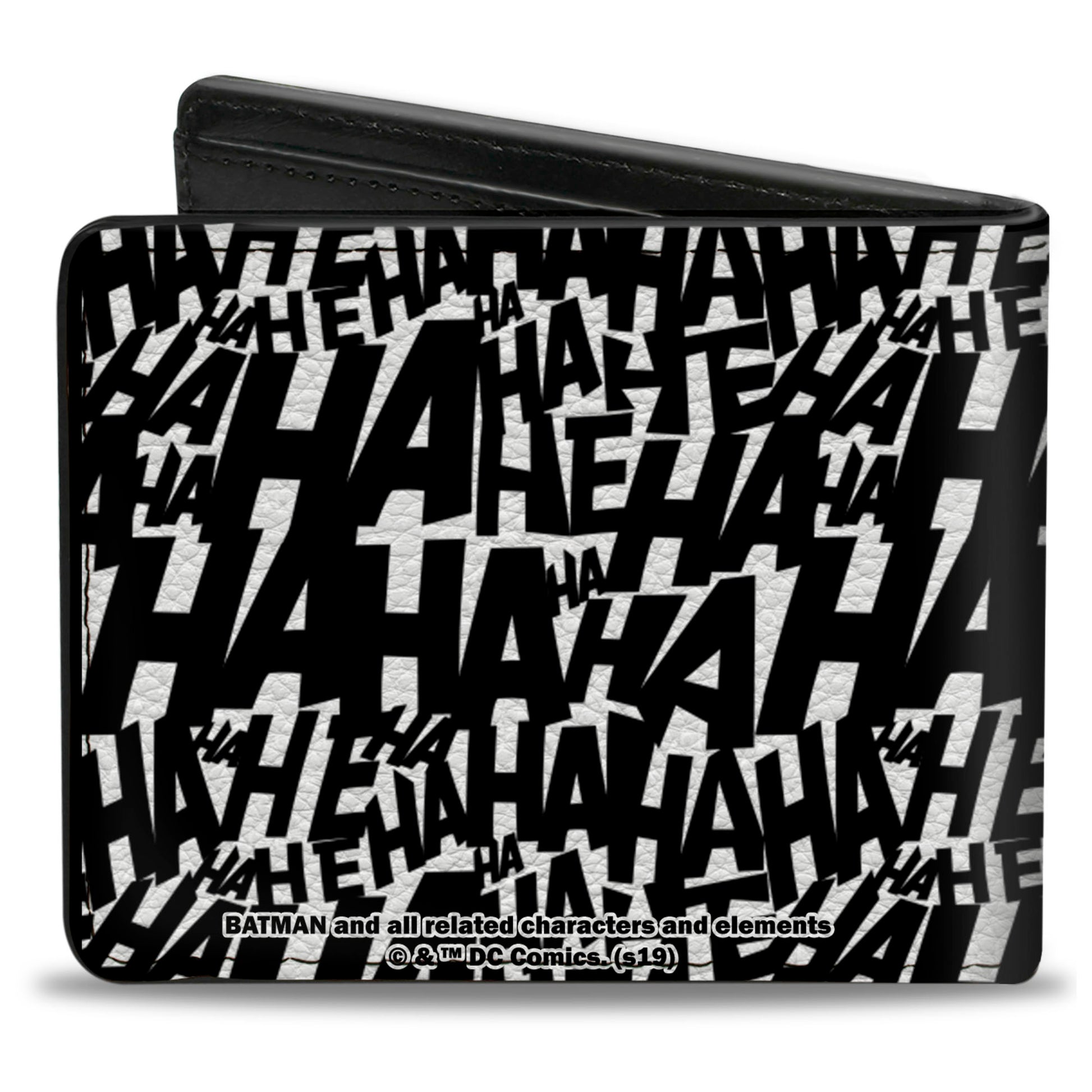Bi-Fold Wallet - Joker The Killing Joke Holding Head Pose HAHAHA White Black Bi-Fold Wallets DC Comics