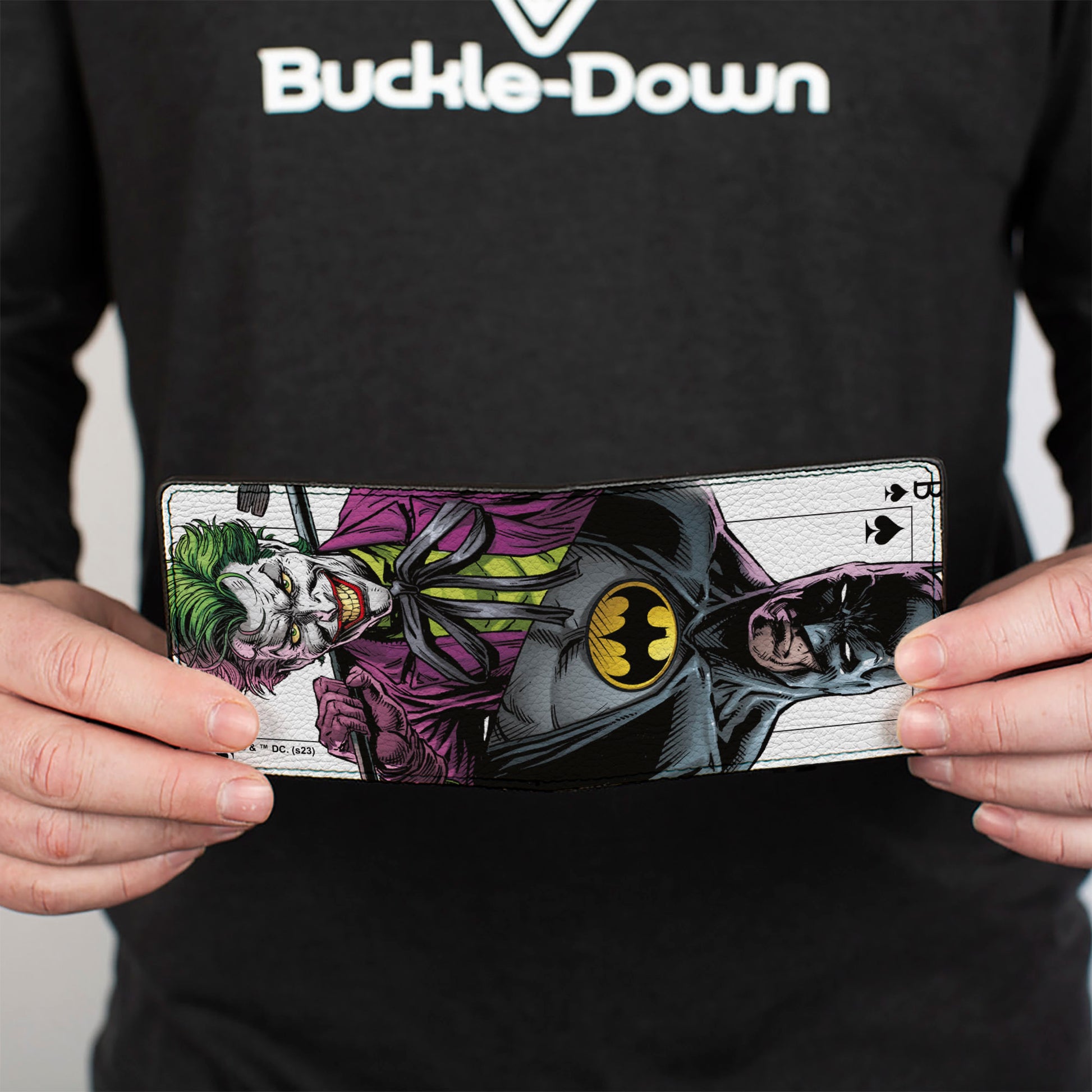 Bi-Fold Wallet - Batman Versus Joker Three Jokers Spade Card Comic Book Cover Bi-Fold Wallets DC Comics
