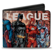 Bi-Fold Wallet - THE NEW 52 JUSTICE LEAGUE Issue #1 7-Superhero Variant Cover Group Pose Bi-Fold Wallets DC Comics