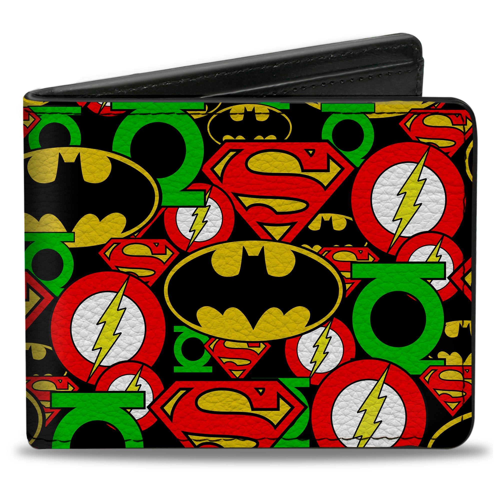 Bi-Fold Wallet - Justice League Stacked Logos Bi-Fold Wallets DC Comics