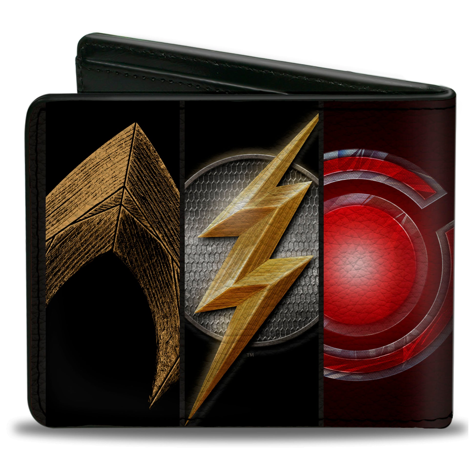 Bi-Fold Wallet - Justice League 2017 6-Superhero Icon Blocks Bi-Fold Wallets DC Comics