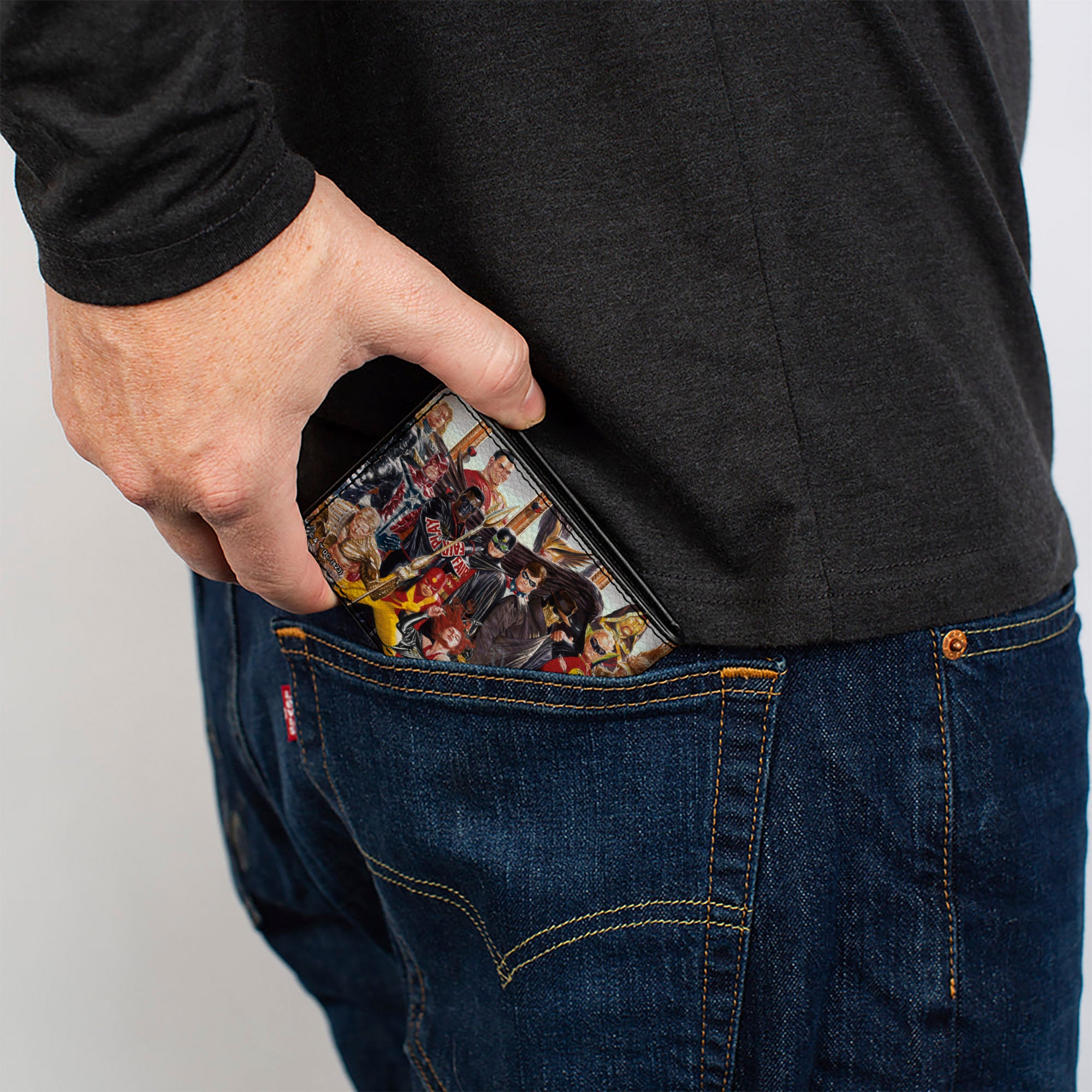 Bi-Fold Wallet - Justice Society of America Issue #26 33-Character Alex Ross Cover Pose Bi-Fold Wallets DC Comics