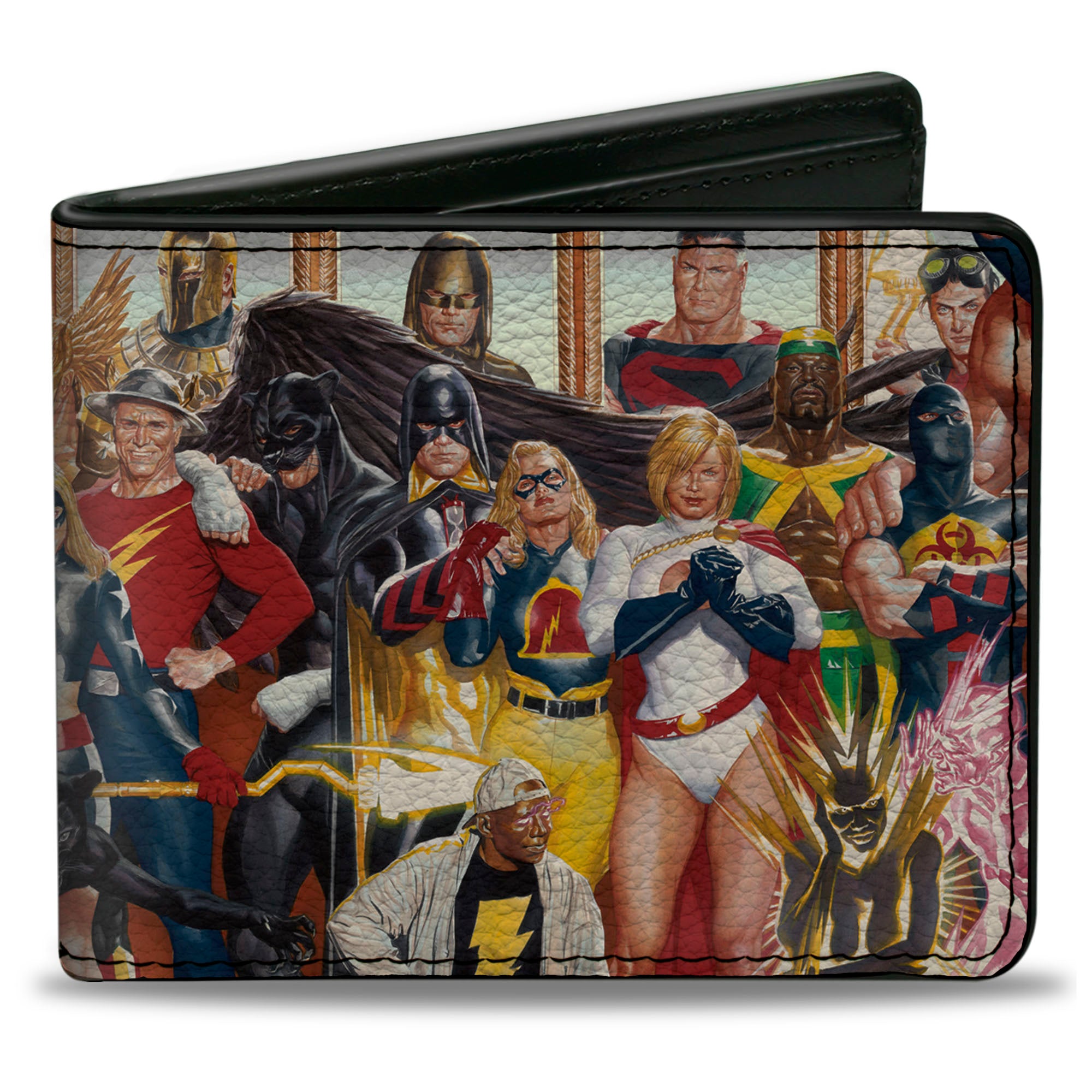 Bi-Fold Wallet - Justice Society of America Issue #26 33-Character Alex Ross Cover Pose Bi-Fold Wallets DC Comics