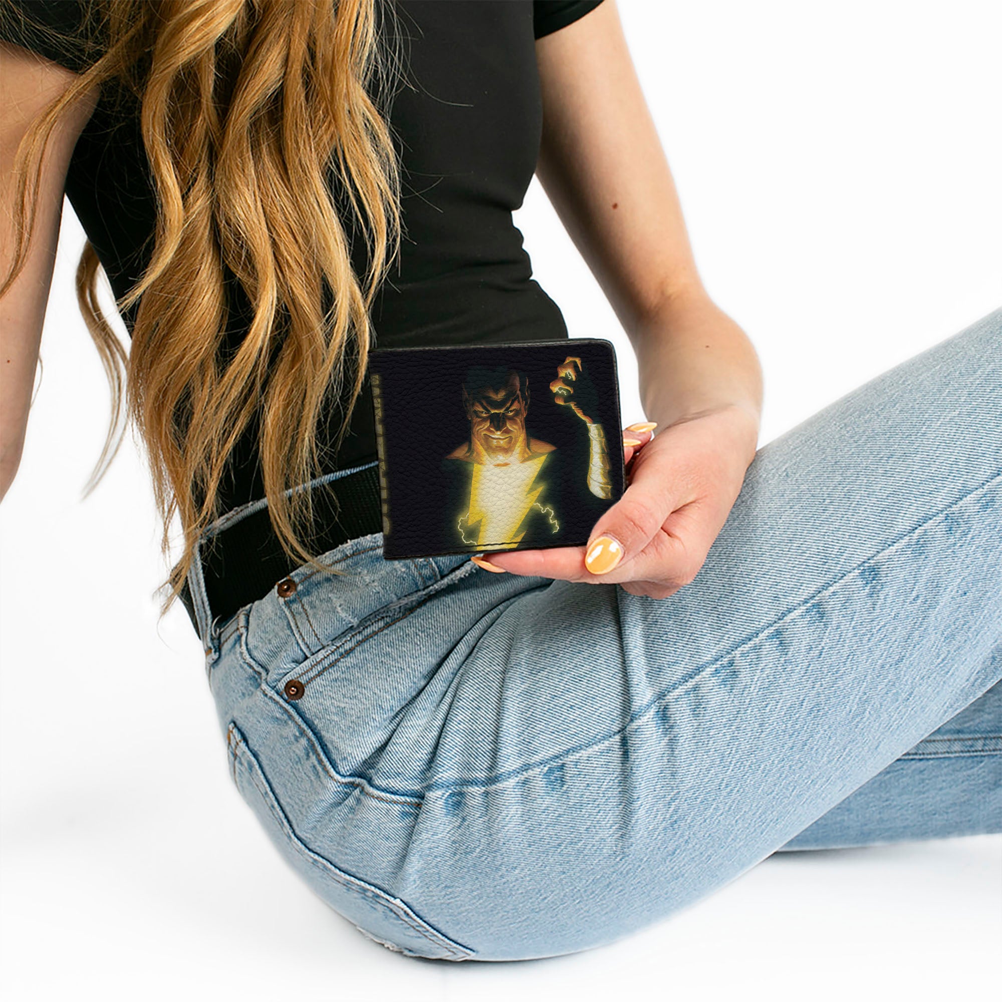 Bi-Fold Wallet - Justice Society of America Issue #23 Alex Ross BLACK ADAM Cover Pose Bi-Fold Wallets DC Comics