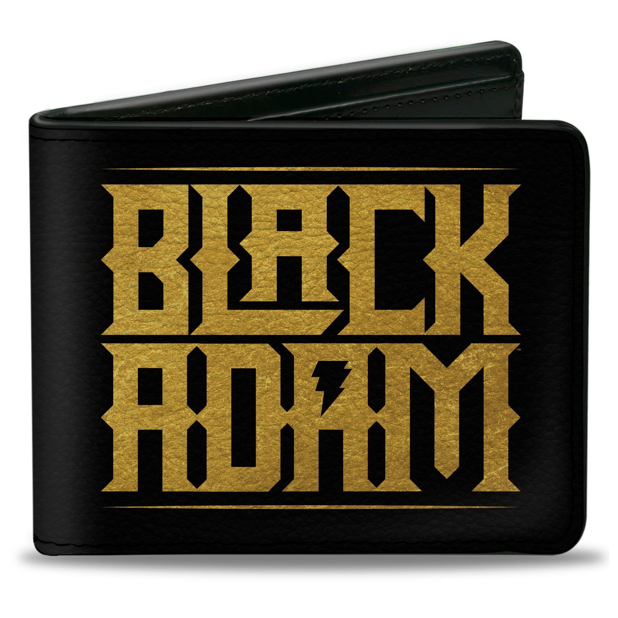 Bi-Fold Wallet - BLACK ADAM Title Logo and Icons Black/Yellow Bi-Fold Wallets DC Comics