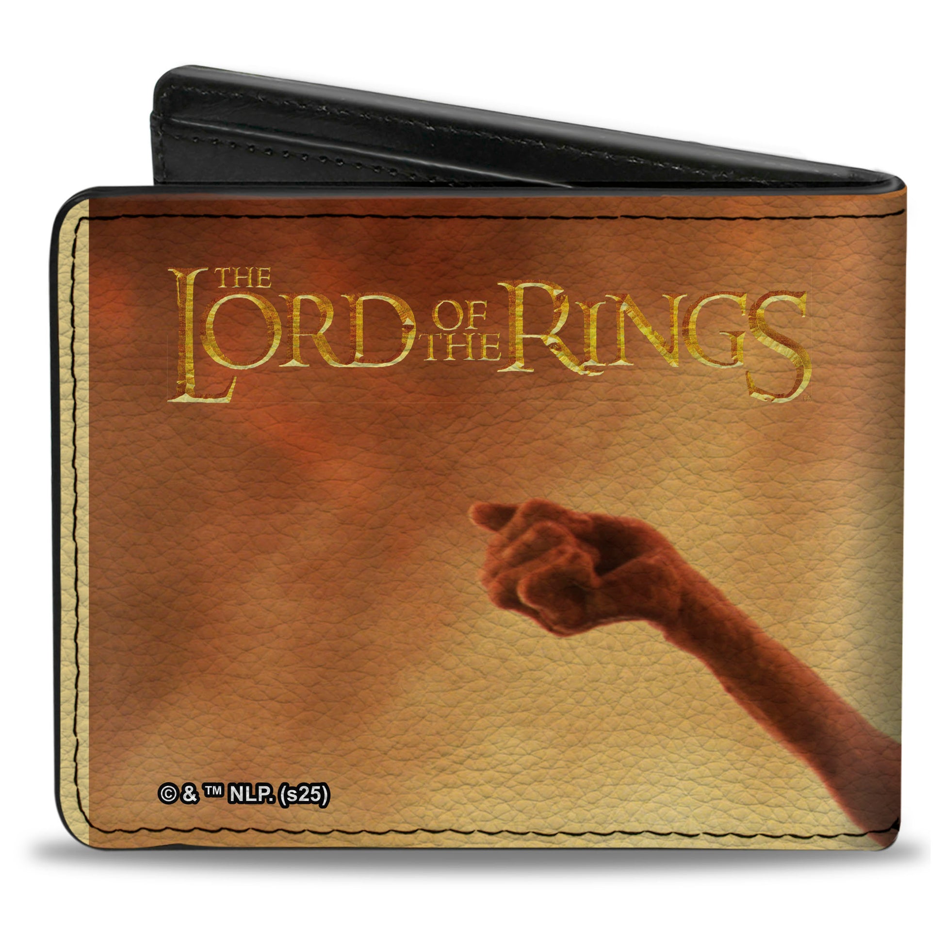 Bi-Fold Wallet - THE LORD OF THE RINGS Gollum Arms Out Pose and Title Logo Bi-Fold Wallets The Lord of the Rings
