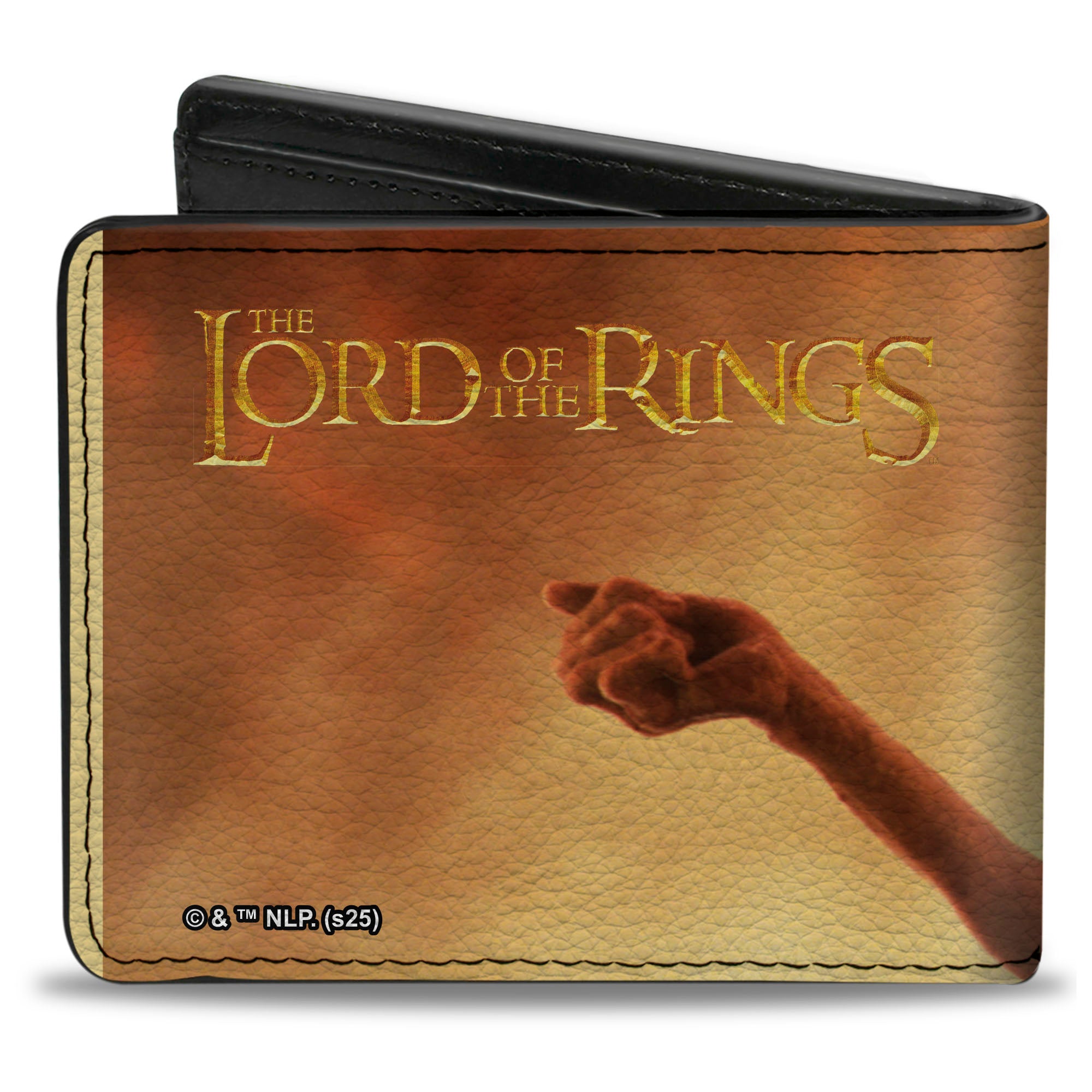 Bi-Fold Wallet - THE LORD OF THE RINGS Gollum Arms Out Pose and Title Logo Bi-Fold Wallets The Lord of the Rings