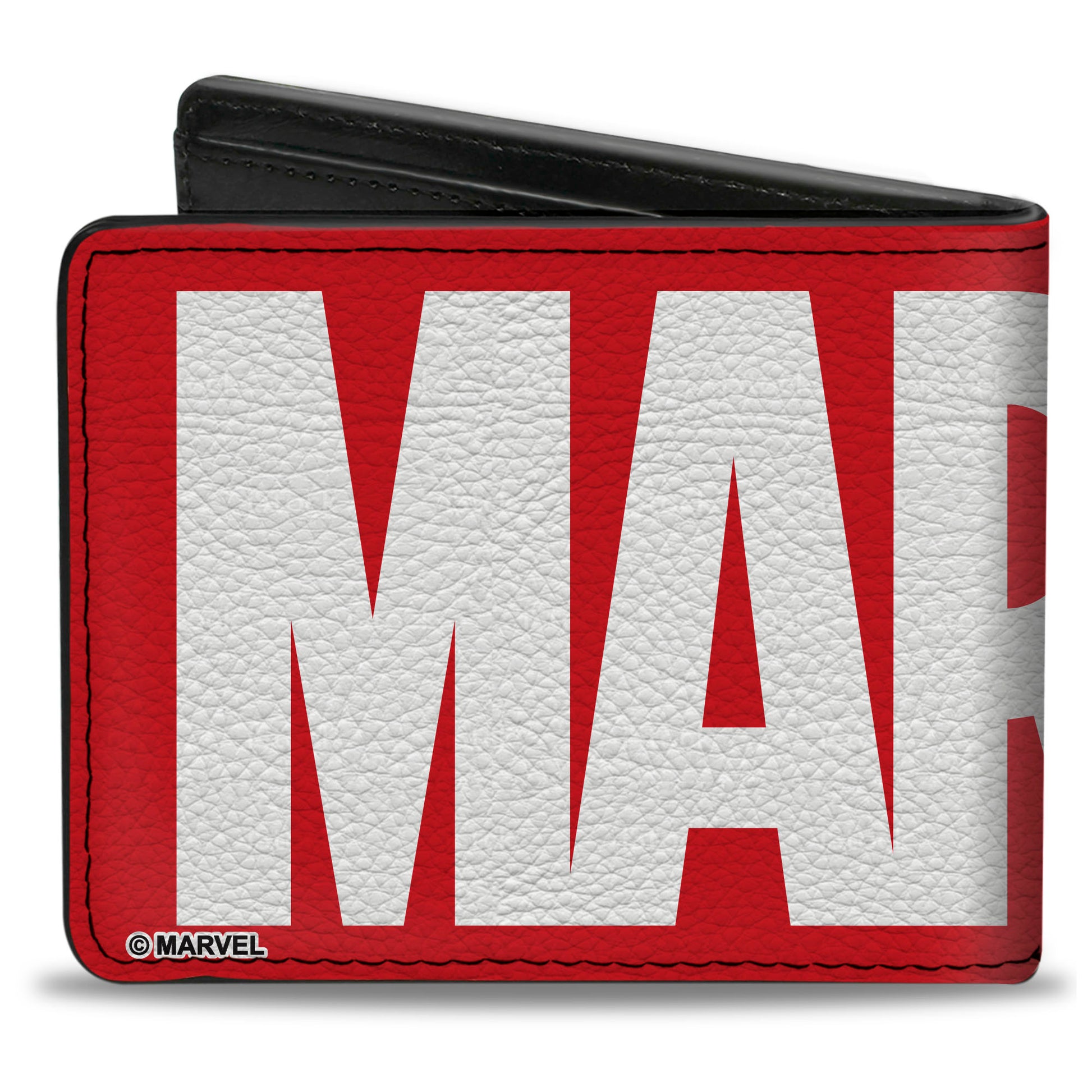 MARVEL UNIVERSE Bi-Fold Wallet - MARVEL Red Brick Logo Red/White Bi-Fold Wallets Marvel Comics