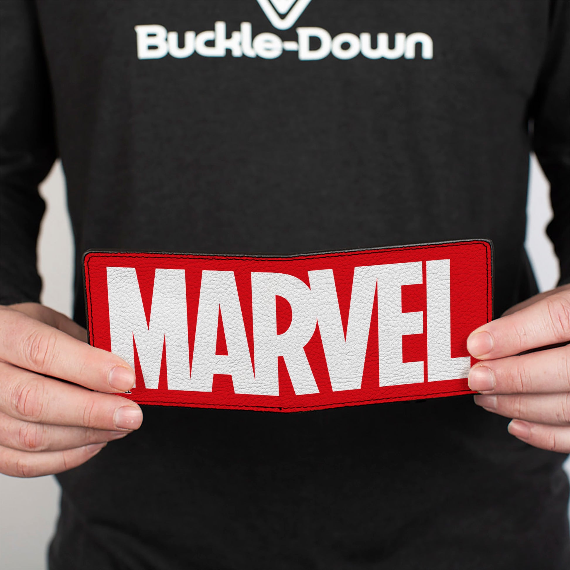 MARVEL UNIVERSE Bi-Fold Wallet - MARVEL Red Brick Logo Red/White Bi-Fold Wallets Marvel Comics