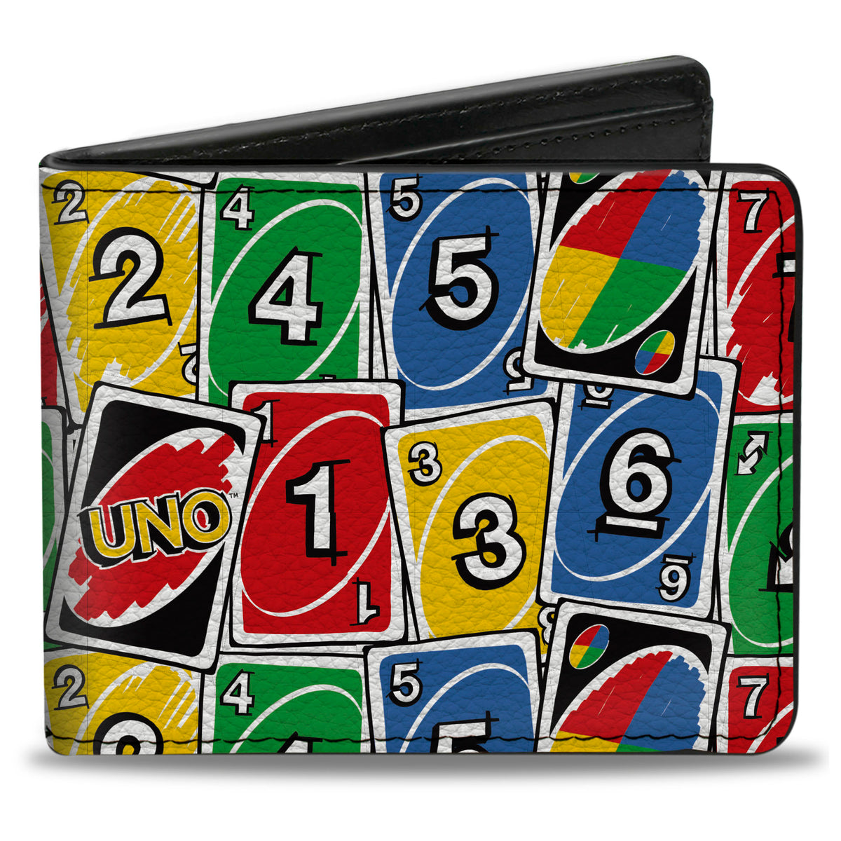 Bi-Fold Wallet - UNO Cards Stacked Multi Color Bi-Fold Wallets UNO