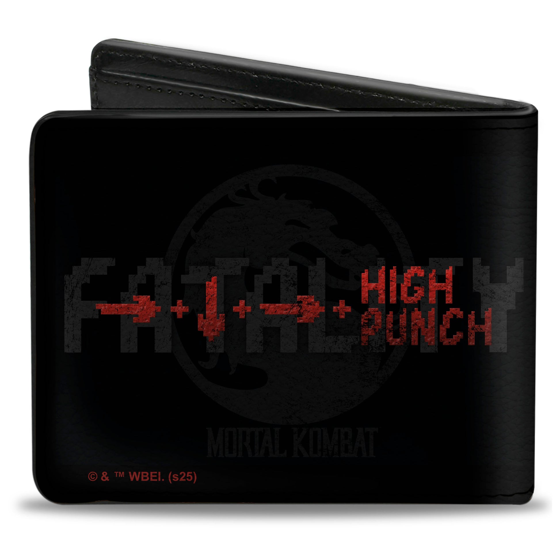 Bi-Fold Wallet - Mortal Kombat Goro HAND TO HAND KOMBAT Pose and HIGH PUNCH Move Black/Red Bi-Fold Wallets Mortal Kombat