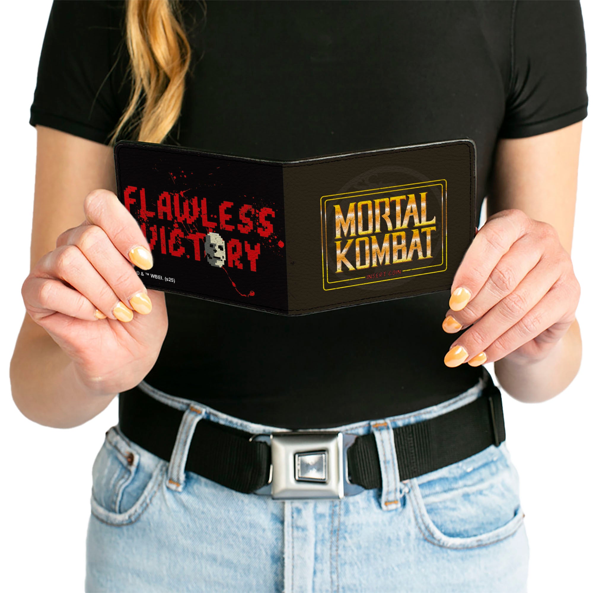 Bi-Fold Wallet - MORTAL KOMBAT Start and FLAWLESS VICTORY Screens Bi-Fold Wallets Mortal Kombat