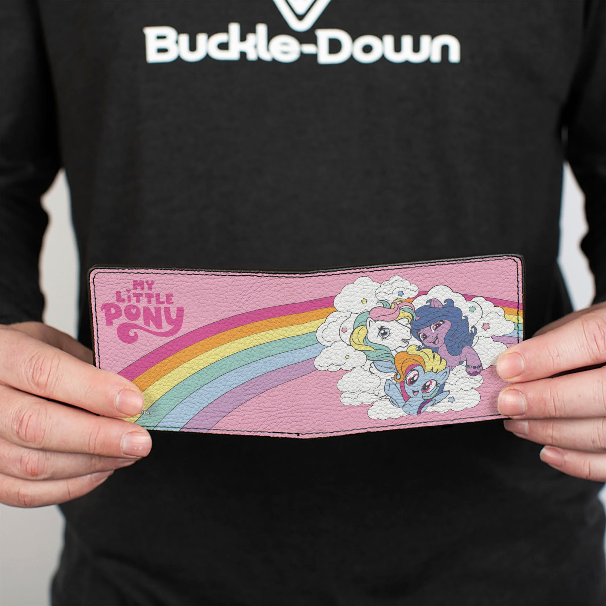 Bi-Fold Wallet - MY LITTLE PONY Three Pony Rainbow Cloud Pose Pinks Bi-Fold Wallets Hasbro
