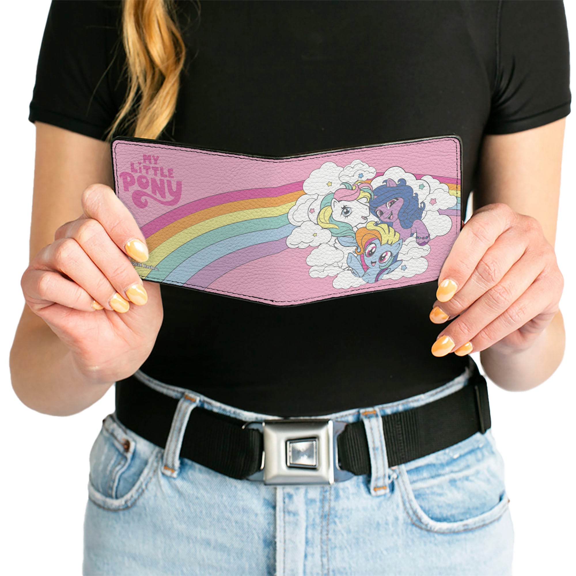 Bi-Fold Wallet - MY LITTLE PONY Three Pony Rainbow Cloud Pose Pinks Bi-Fold Wallets Hasbro