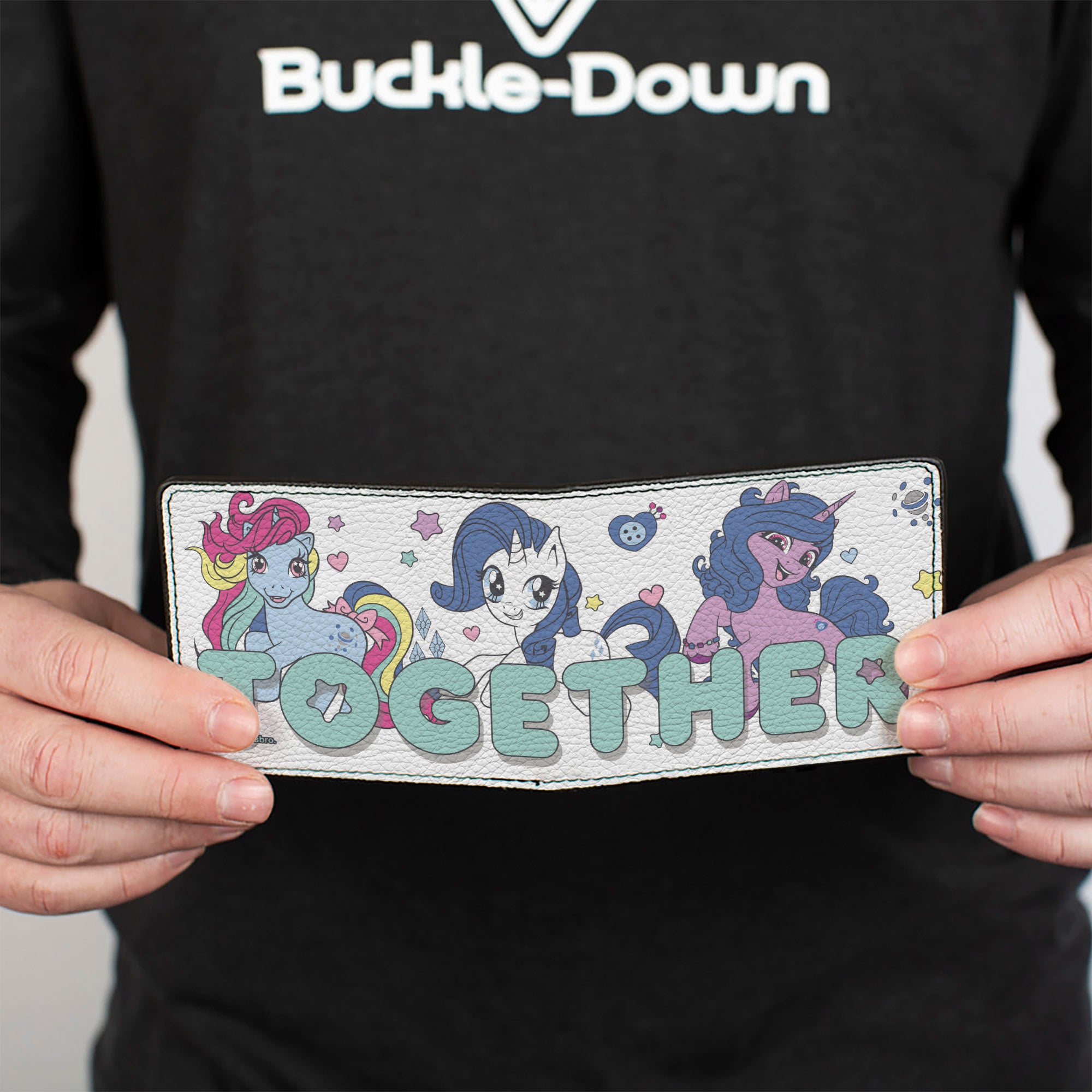 Bi-Fold Wallet - My Little Pony TOGETHER Pony Trio Pose White/Teal Bi-Fold Wallets Hasbro