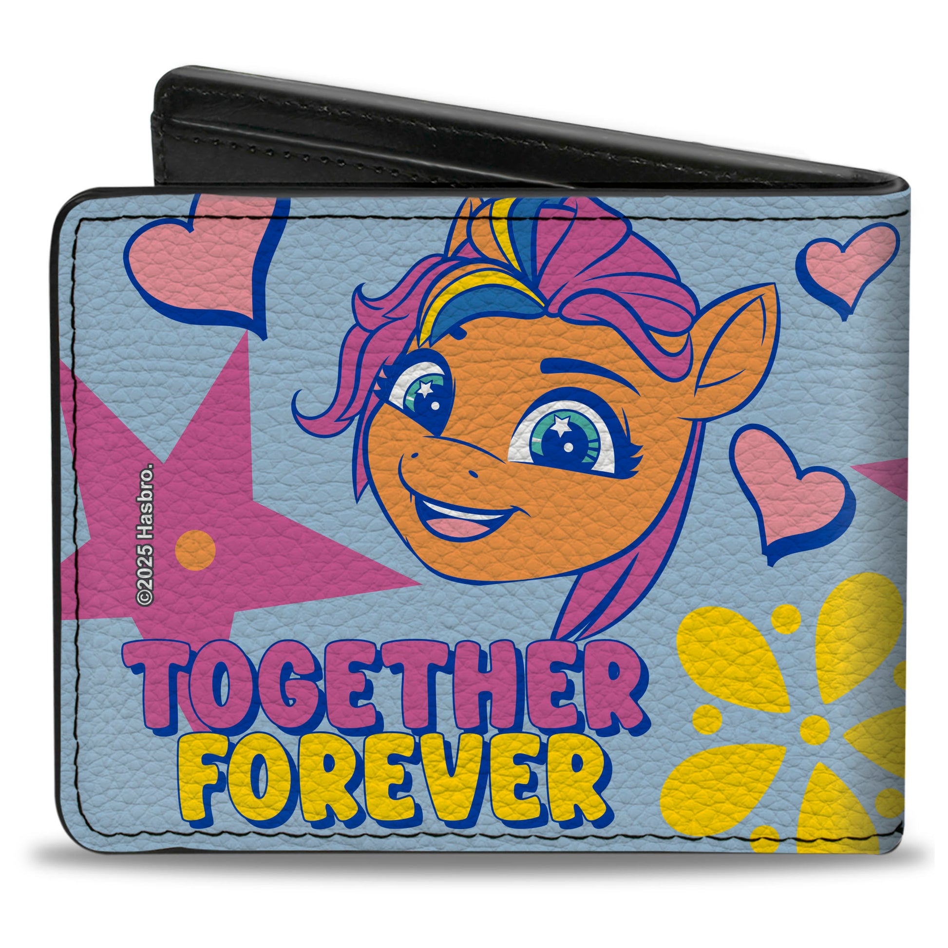 Bi-Fold Wallet - MY LITTLE PONY Three Ponies TOGETHER FOREVER Light Blue/Multi Color Bi-Fold Wallets My Little Pony