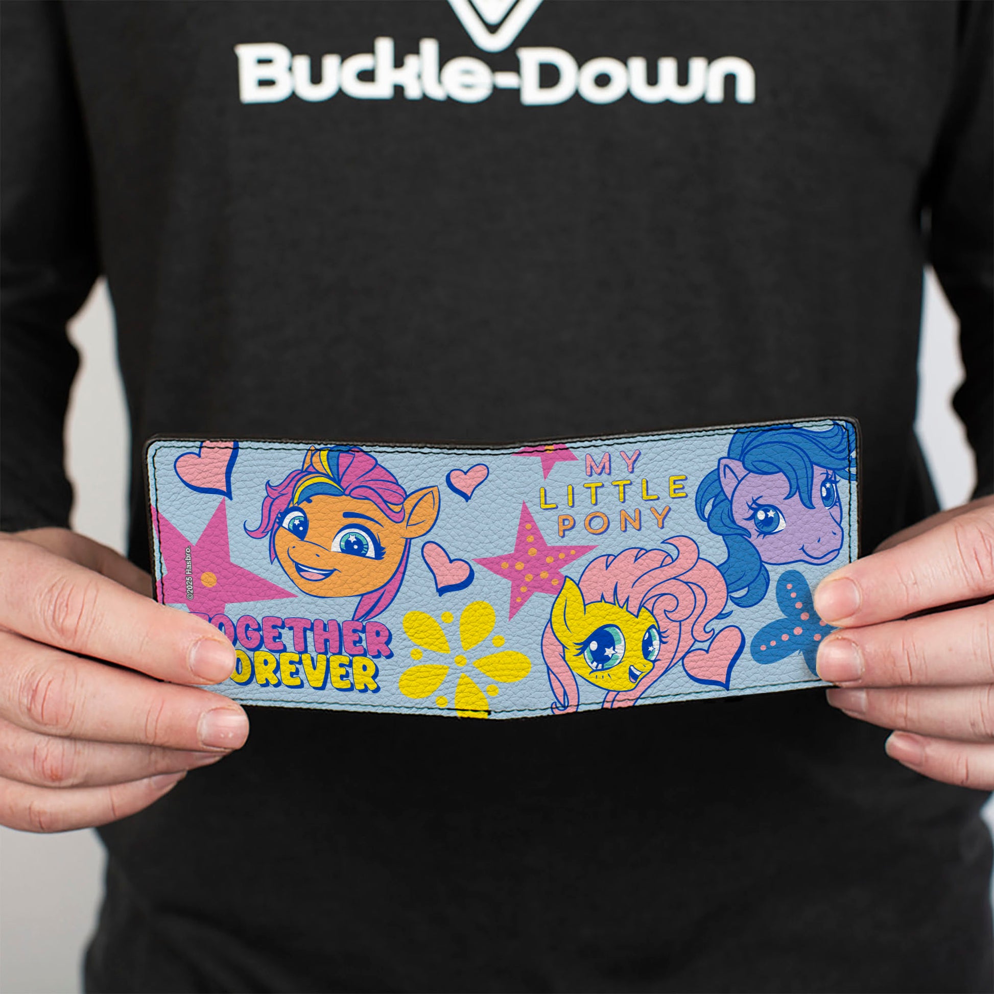 Bi-Fold Wallet - MY LITTLE PONY Three Ponies TOGETHER FOREVER Light Blue/Multi Color Bi-Fold Wallets My Little Pony