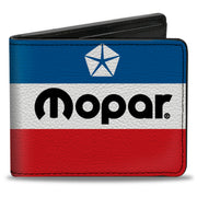 Bi-Fold Wallet - MOPAR Chrysler Logo White Blue Red Black Bi-Fold Wallets Mopar