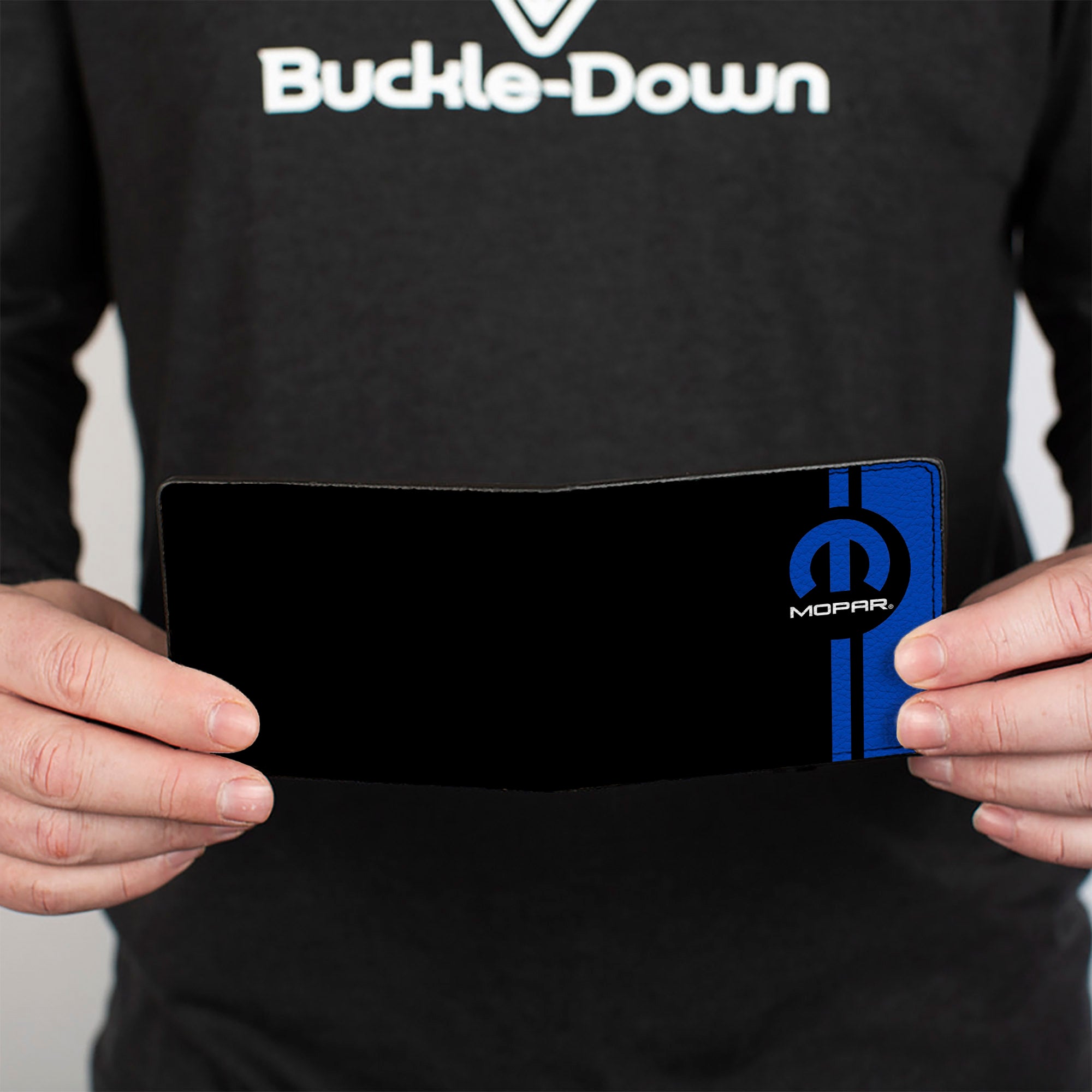 Bi-Fold Wallet - MOPAR Logo Stripe Black Blue Bi-Fold Wallets Mopar